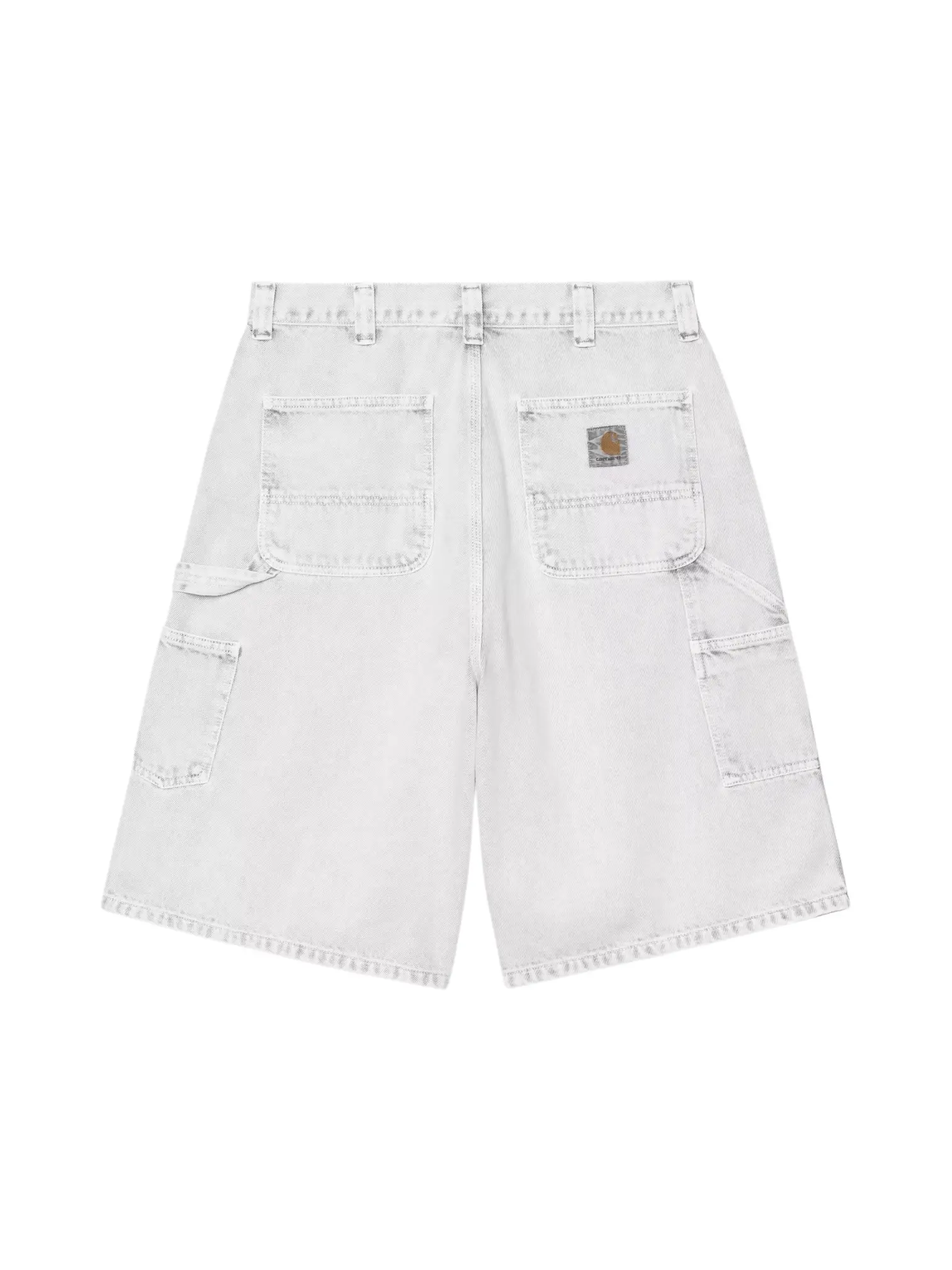 Carhartt Wip og enkele knie Korte jeans korte broek - zwart krijt gewassen