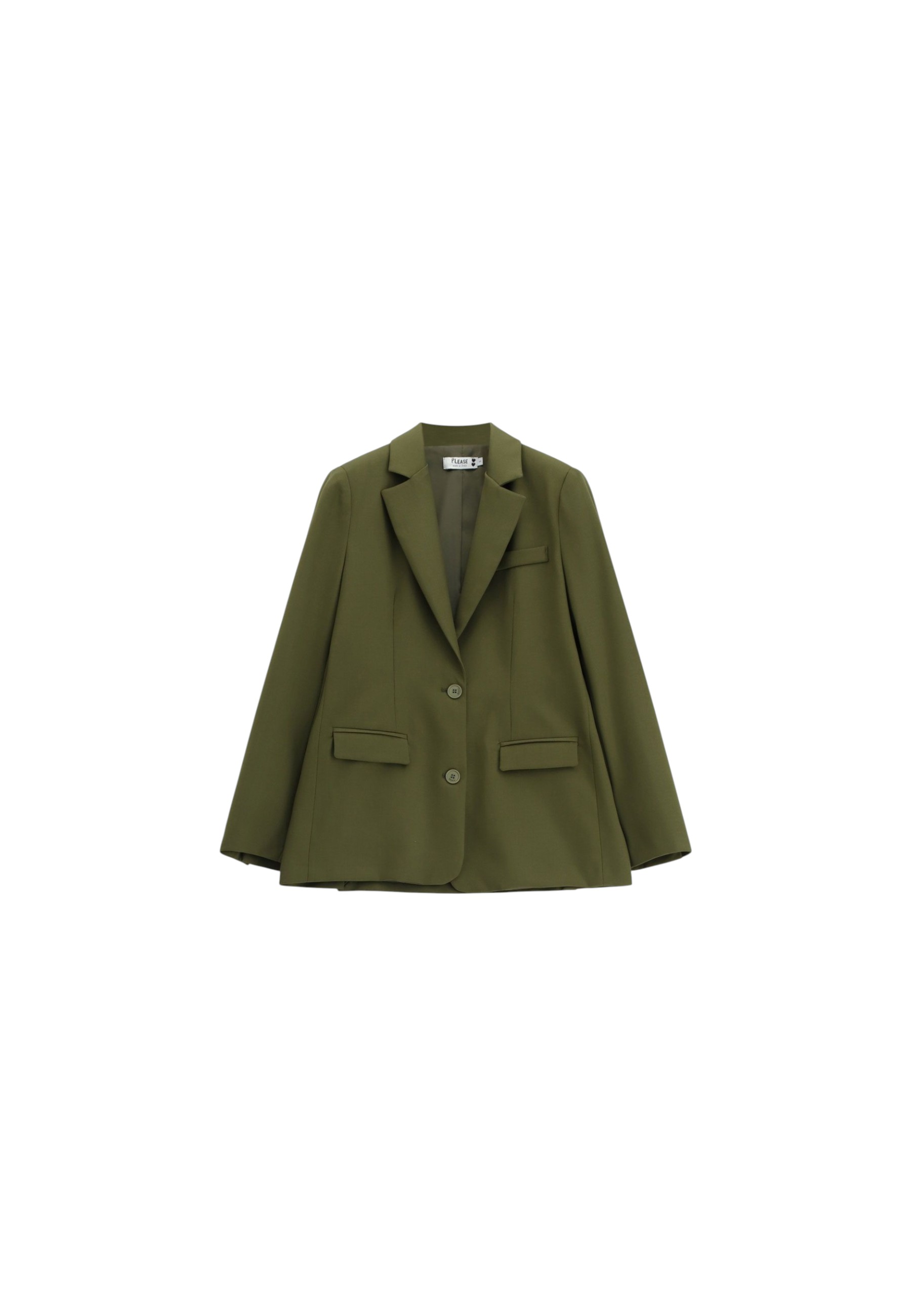 Please Women's Jacket  J0nabc2000_oliva In Green