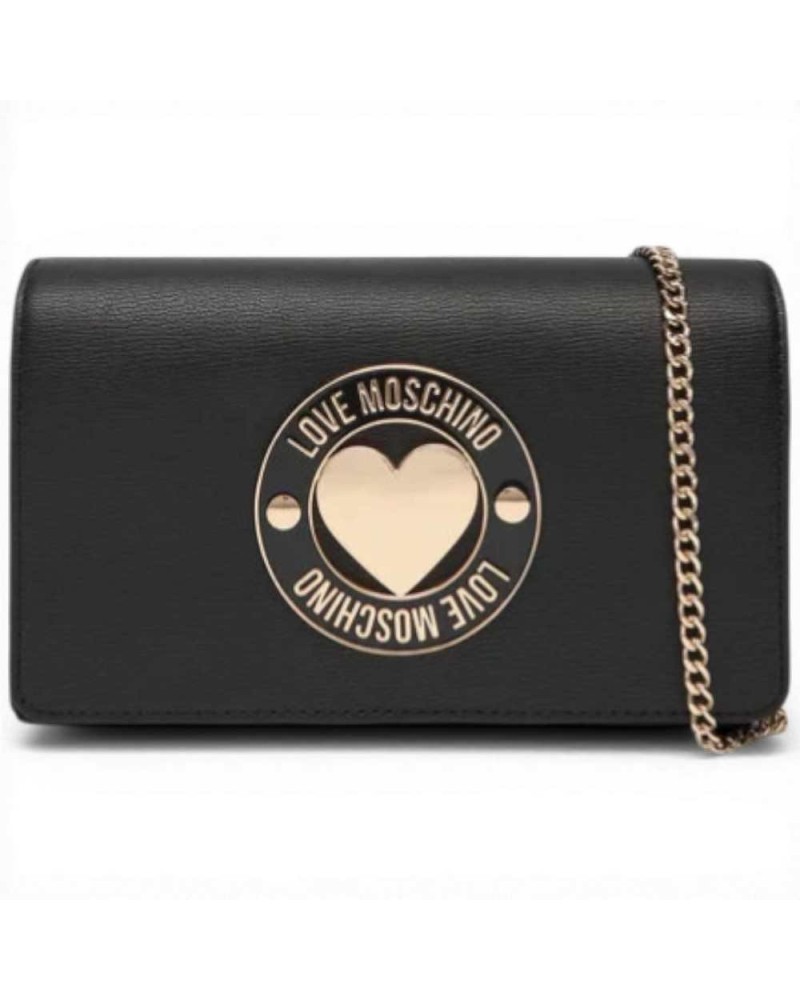 Love Moschino Daily Love Woman Sac a bandouliere noir en eco-cuir