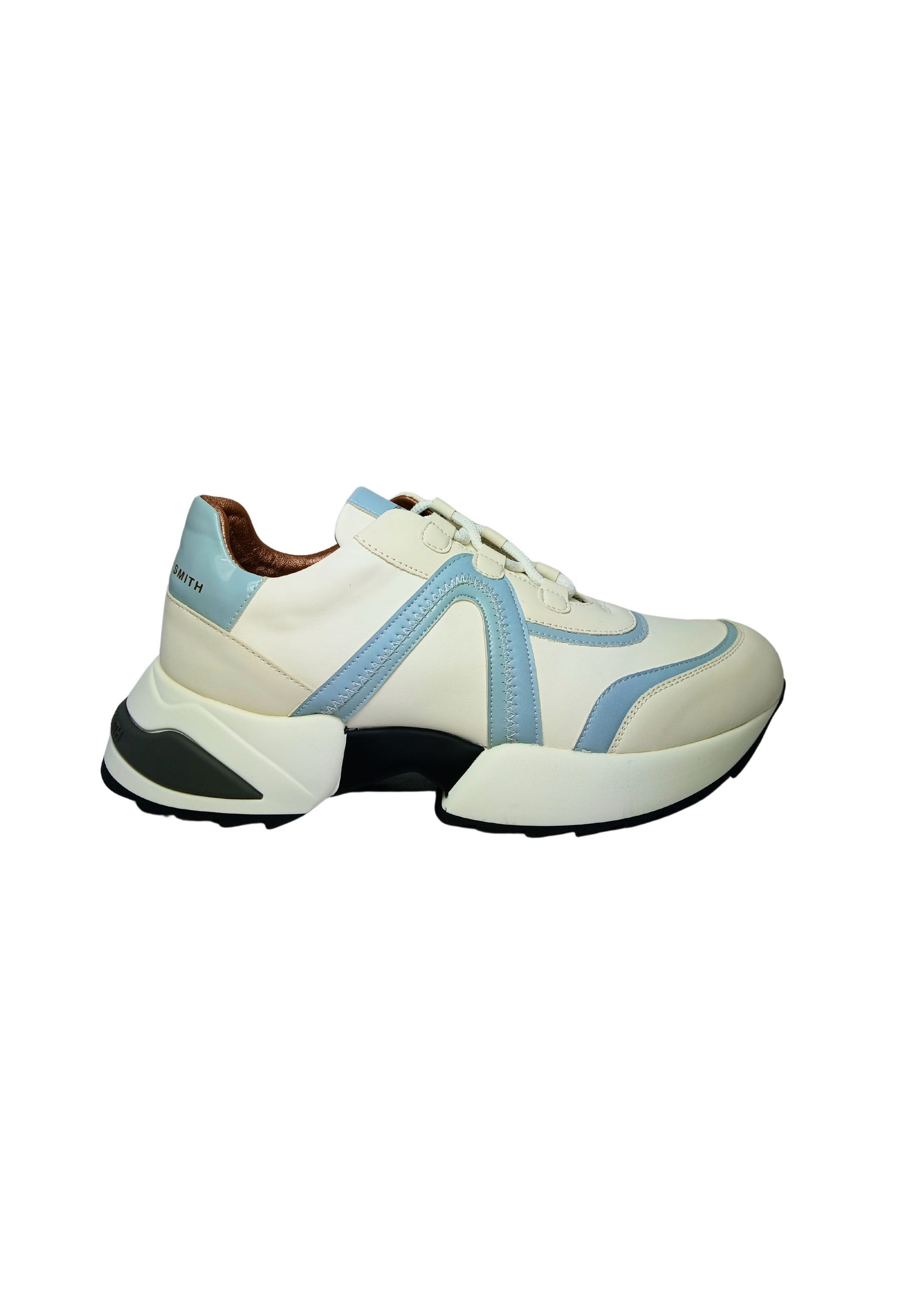 Alexander Smith Women's Shoes  Marble Woman-white Azure Sneakers In Multi