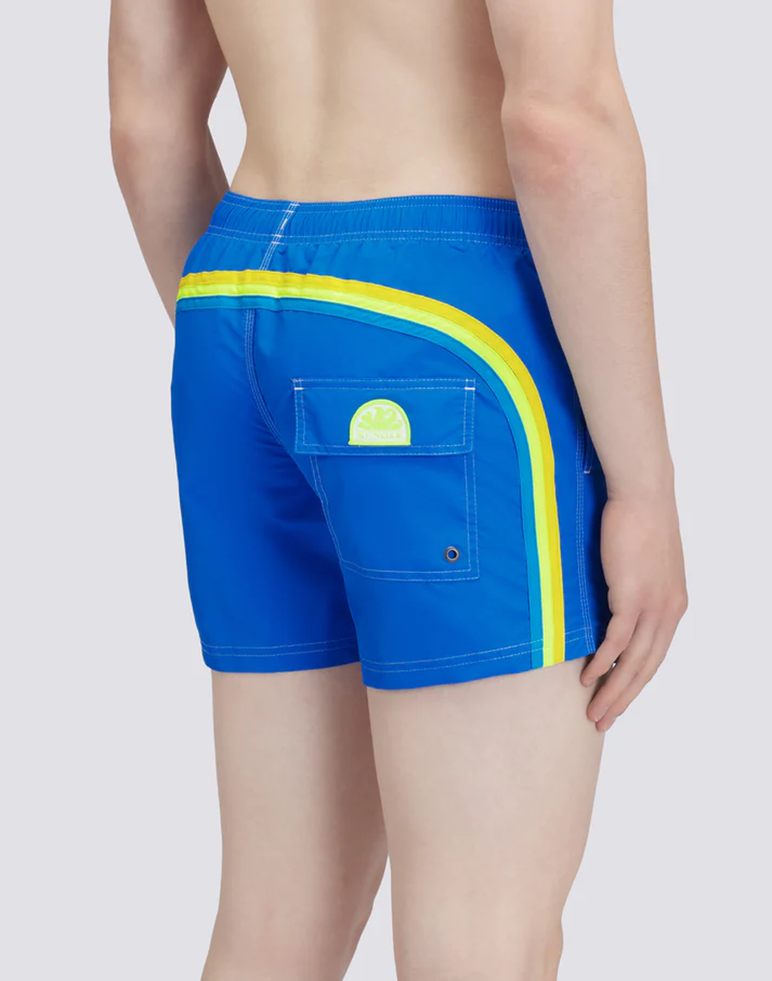 Badpakken voor heren Sundek badpak korte elastische taille iconische taille taffeta