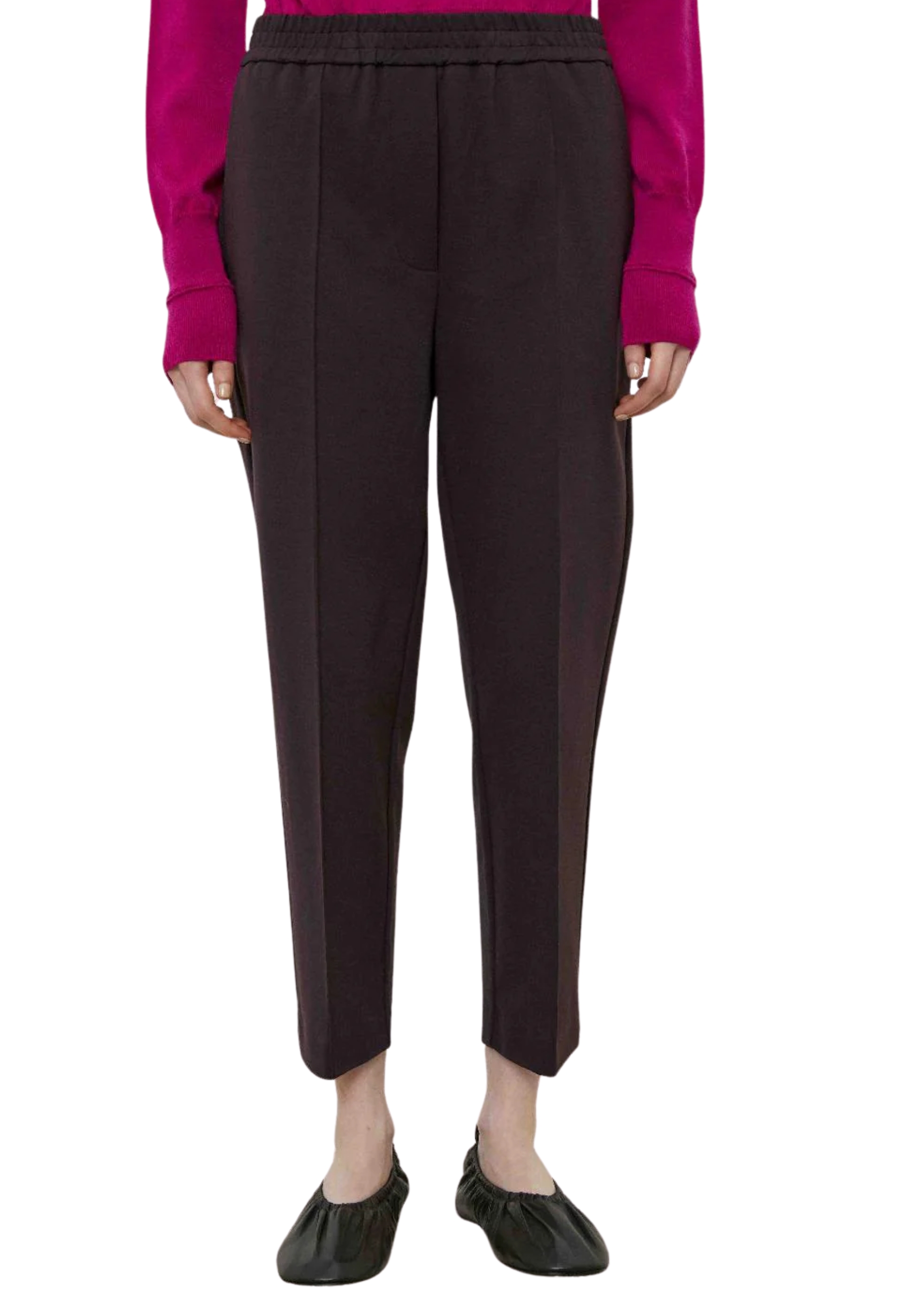 Meimeij Women's Trousers Straight Straight In Brown