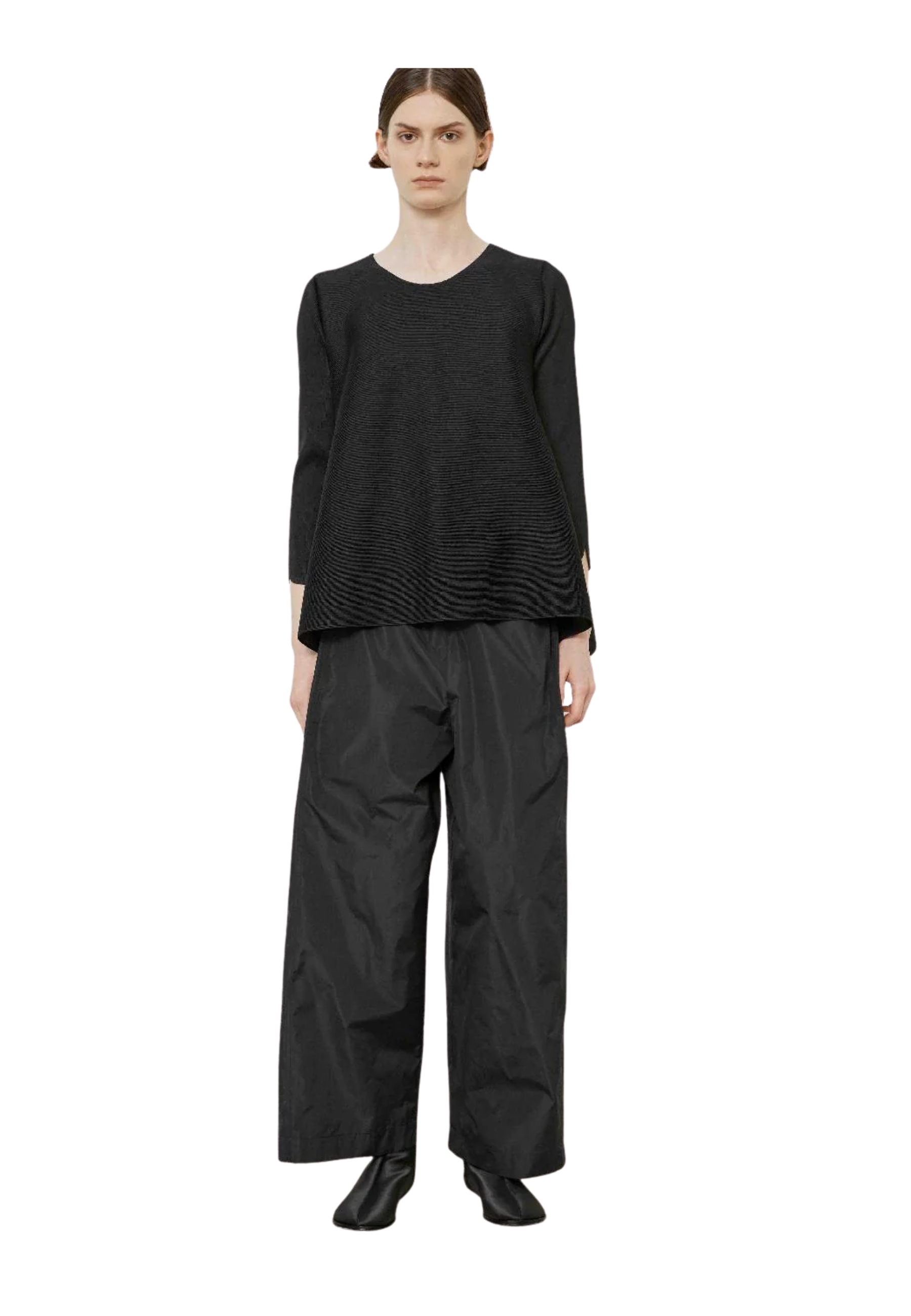 Meimeij Women's Trousers Leg Wide In Black