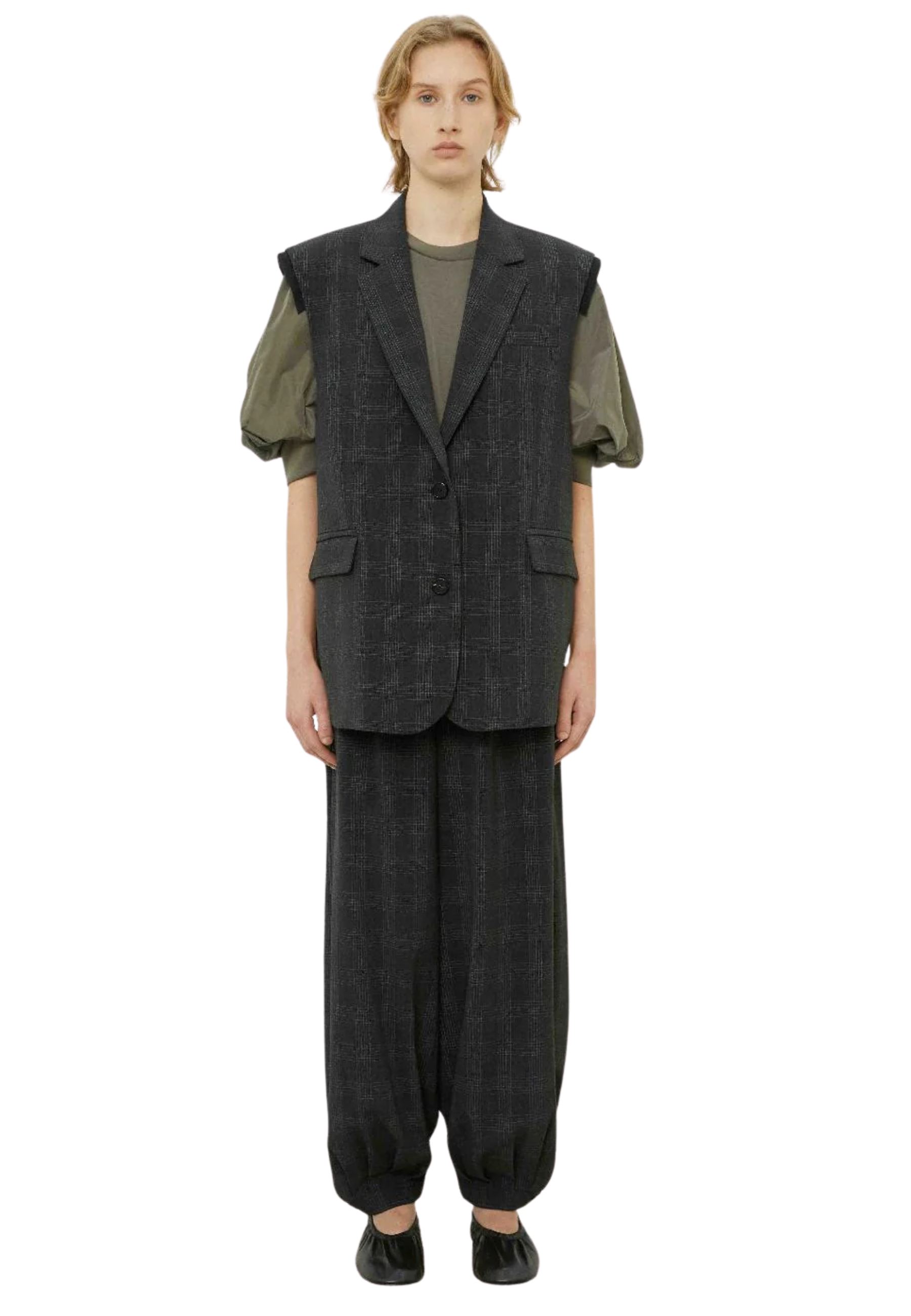 Meimeij Women's Vest  In Black