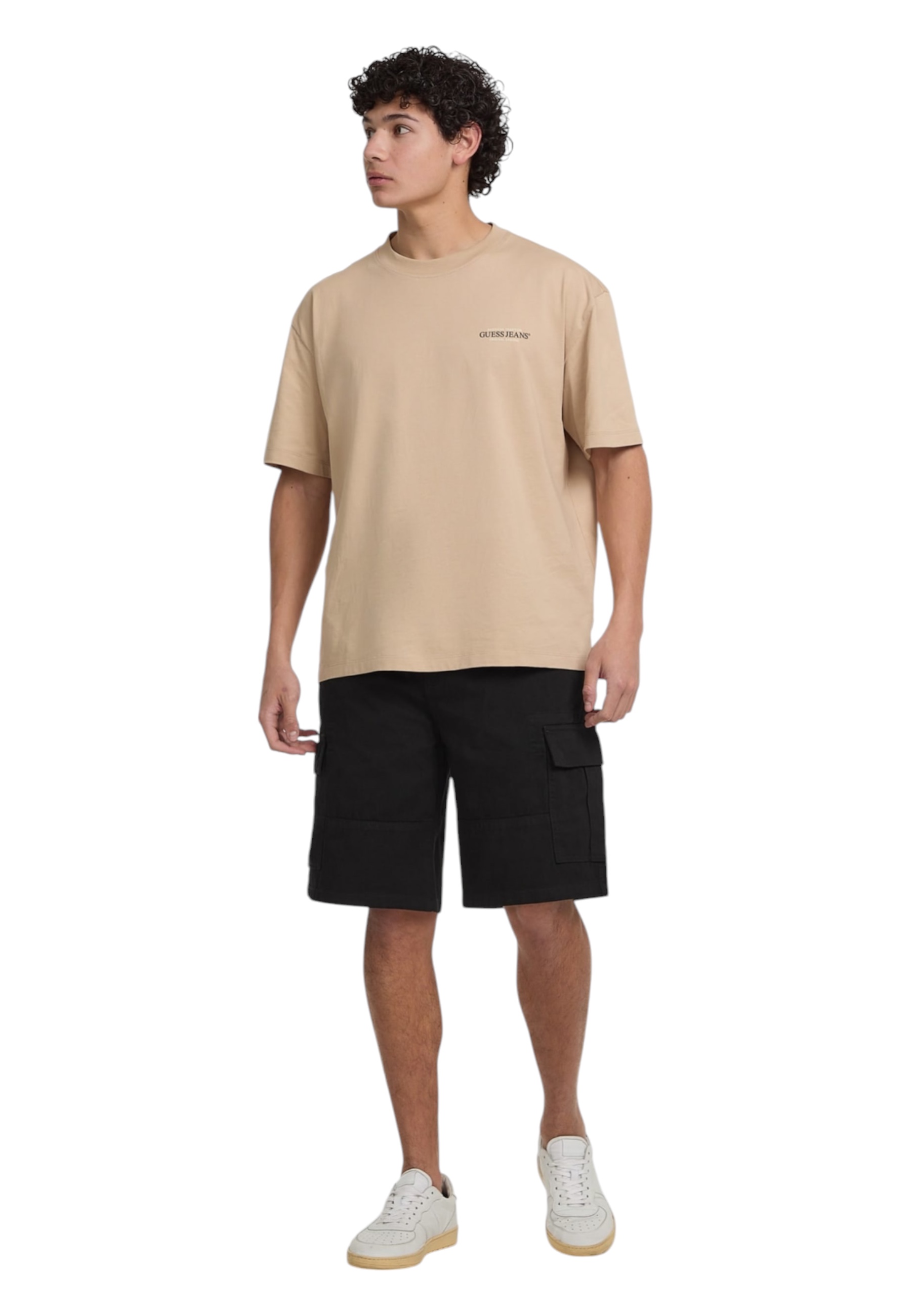 Guess Jeans Men's Cargo Shorts  In Black