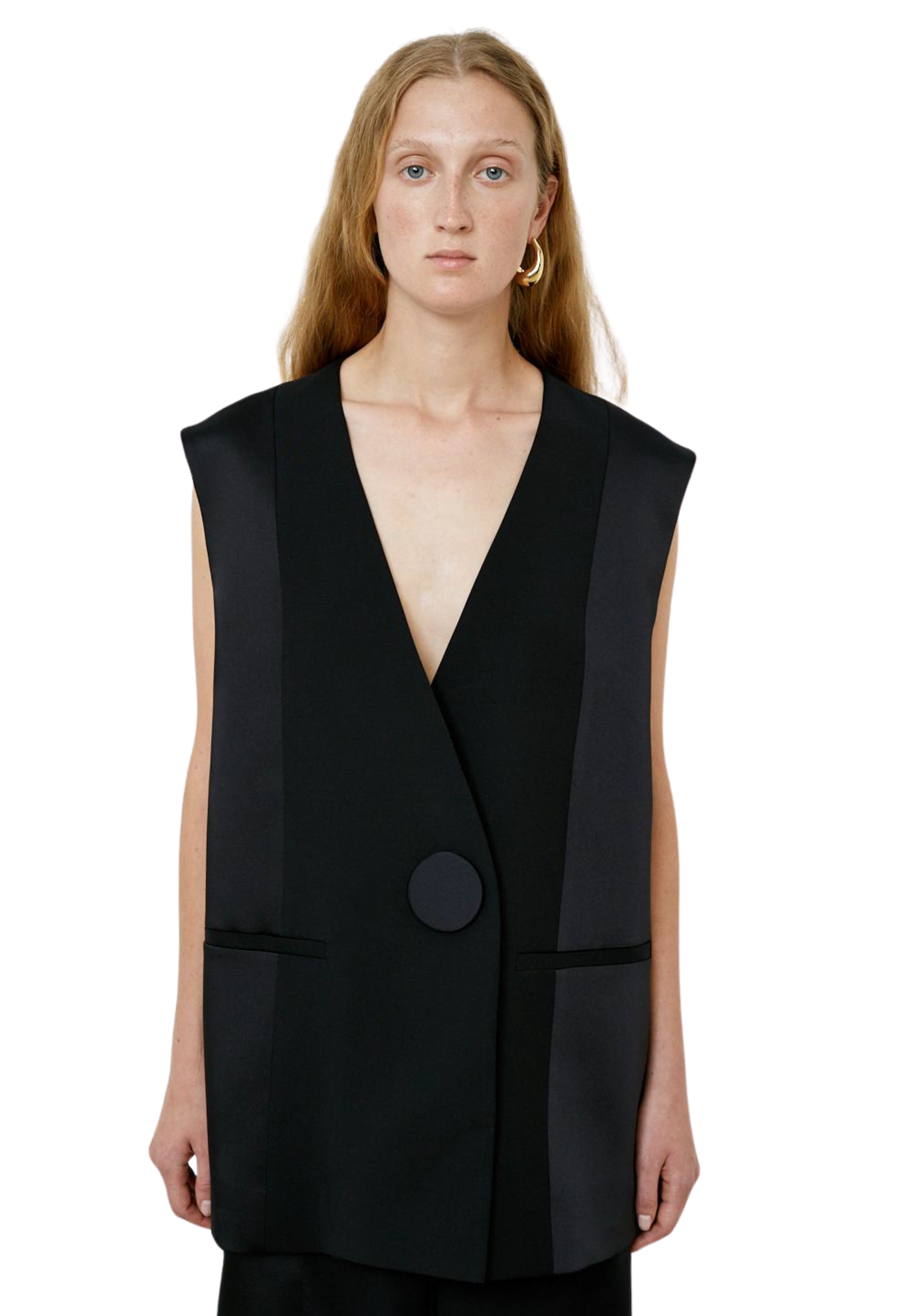 Women's vest Meimeij with button