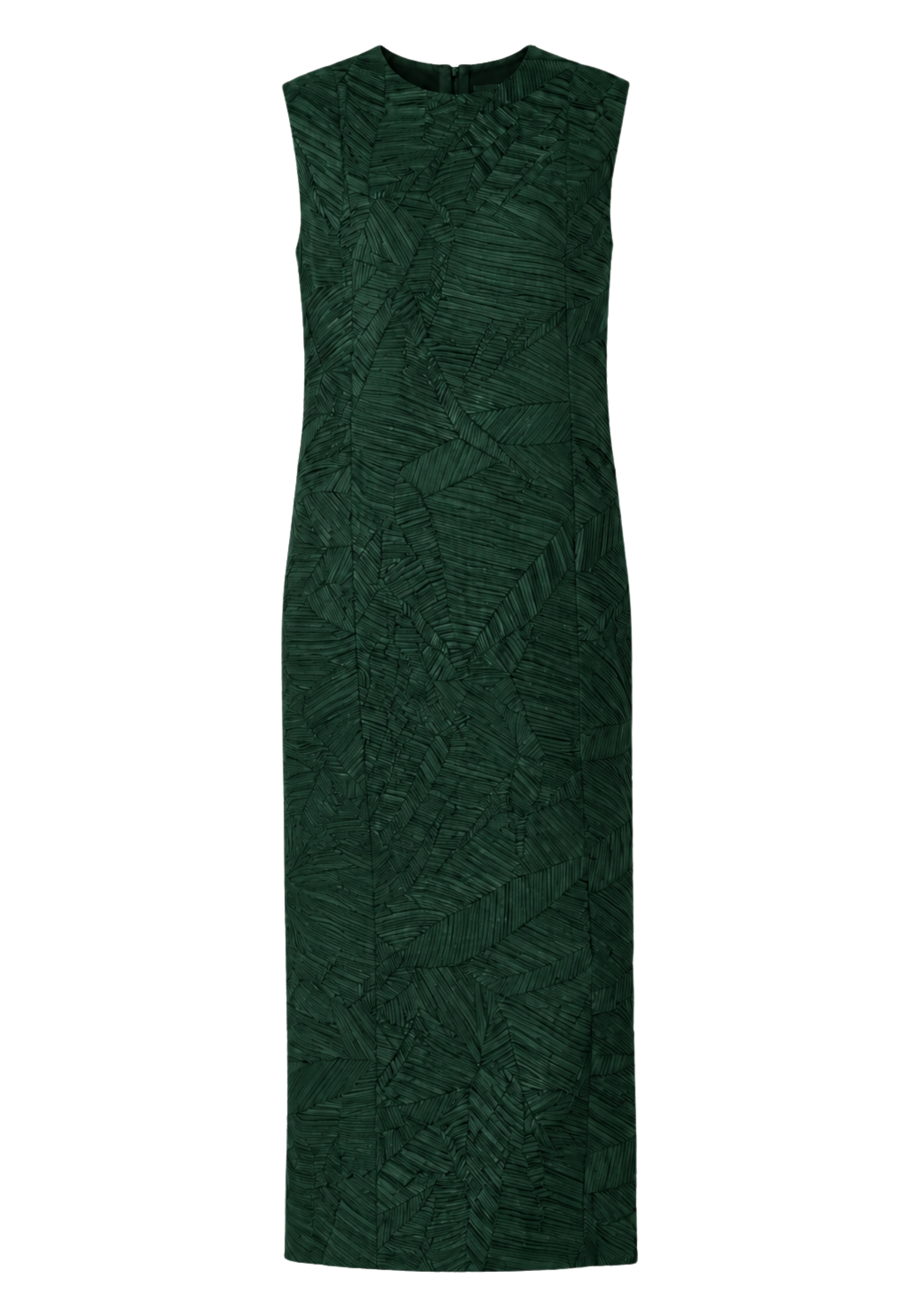 langes Kleid gerade Linie Falten
