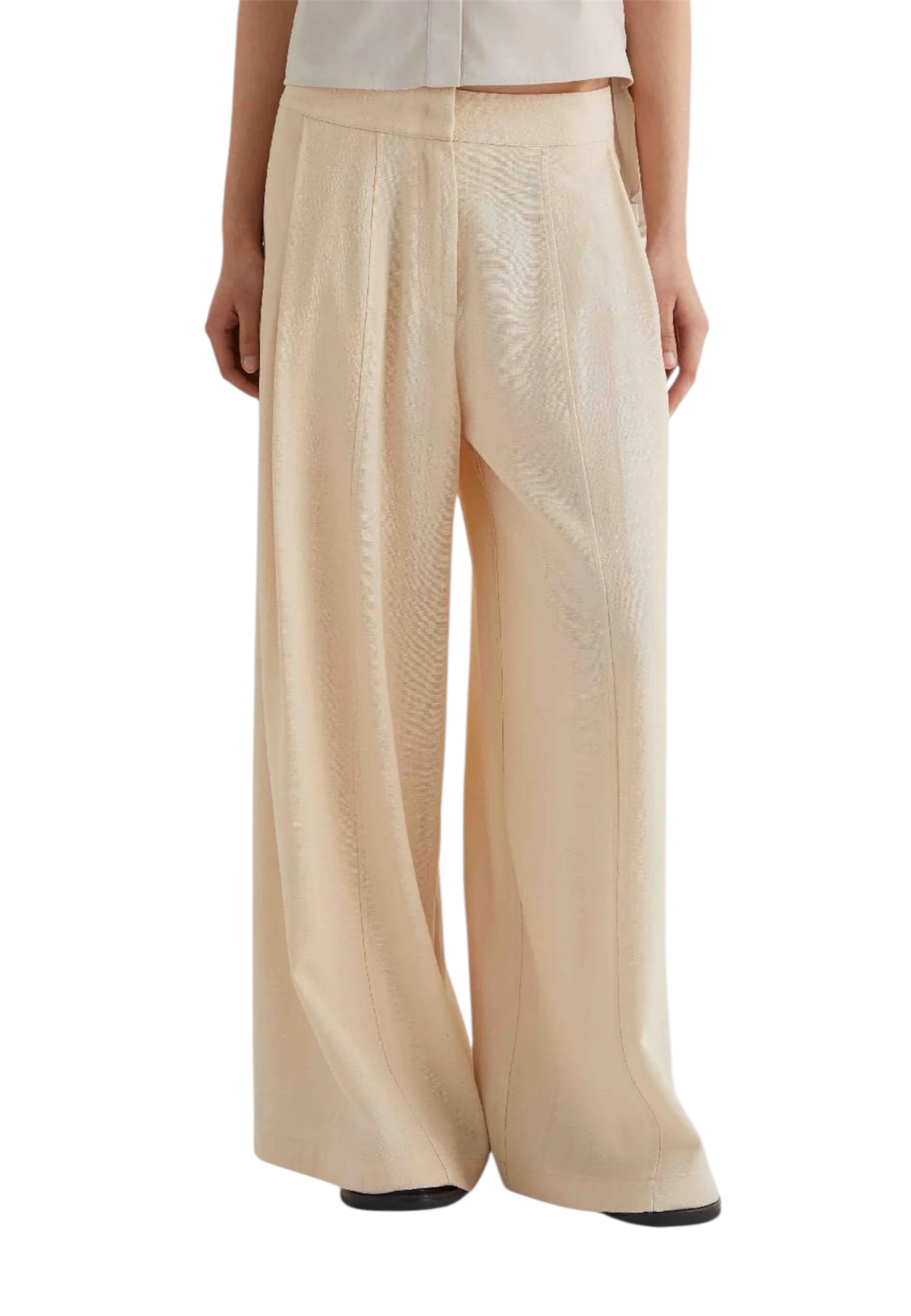 Frauenpalast Trousers Meimeij mit Federn