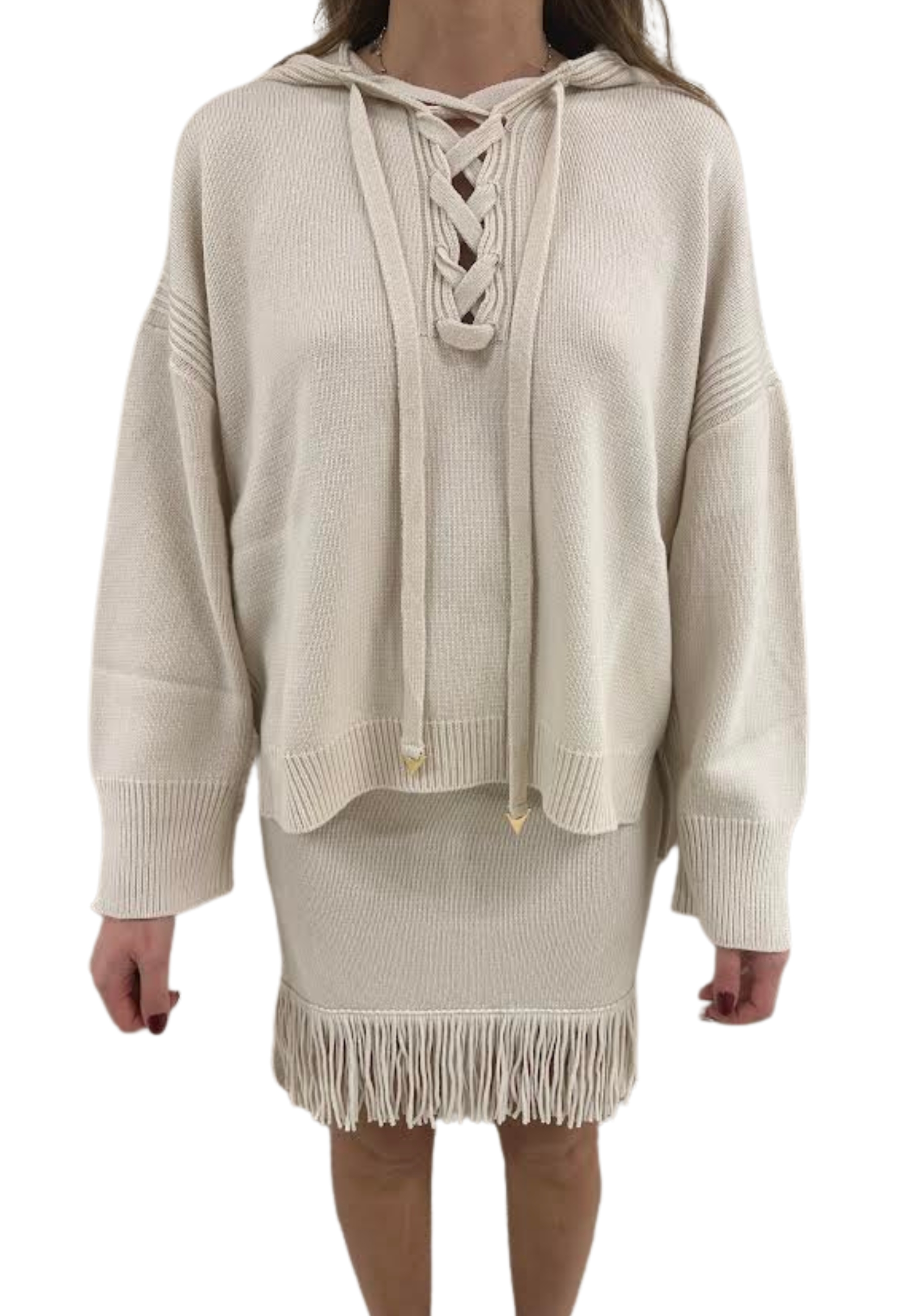 Women's sweater Akep with hood