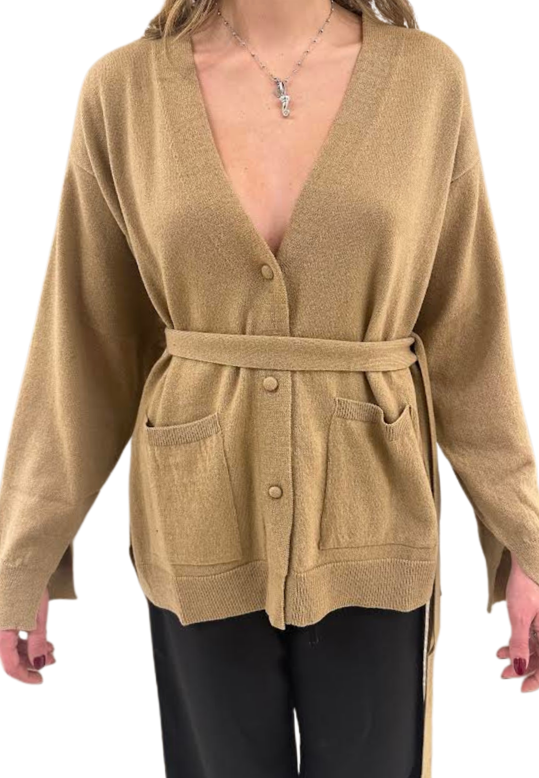 Cardigan Woman Akep with belt