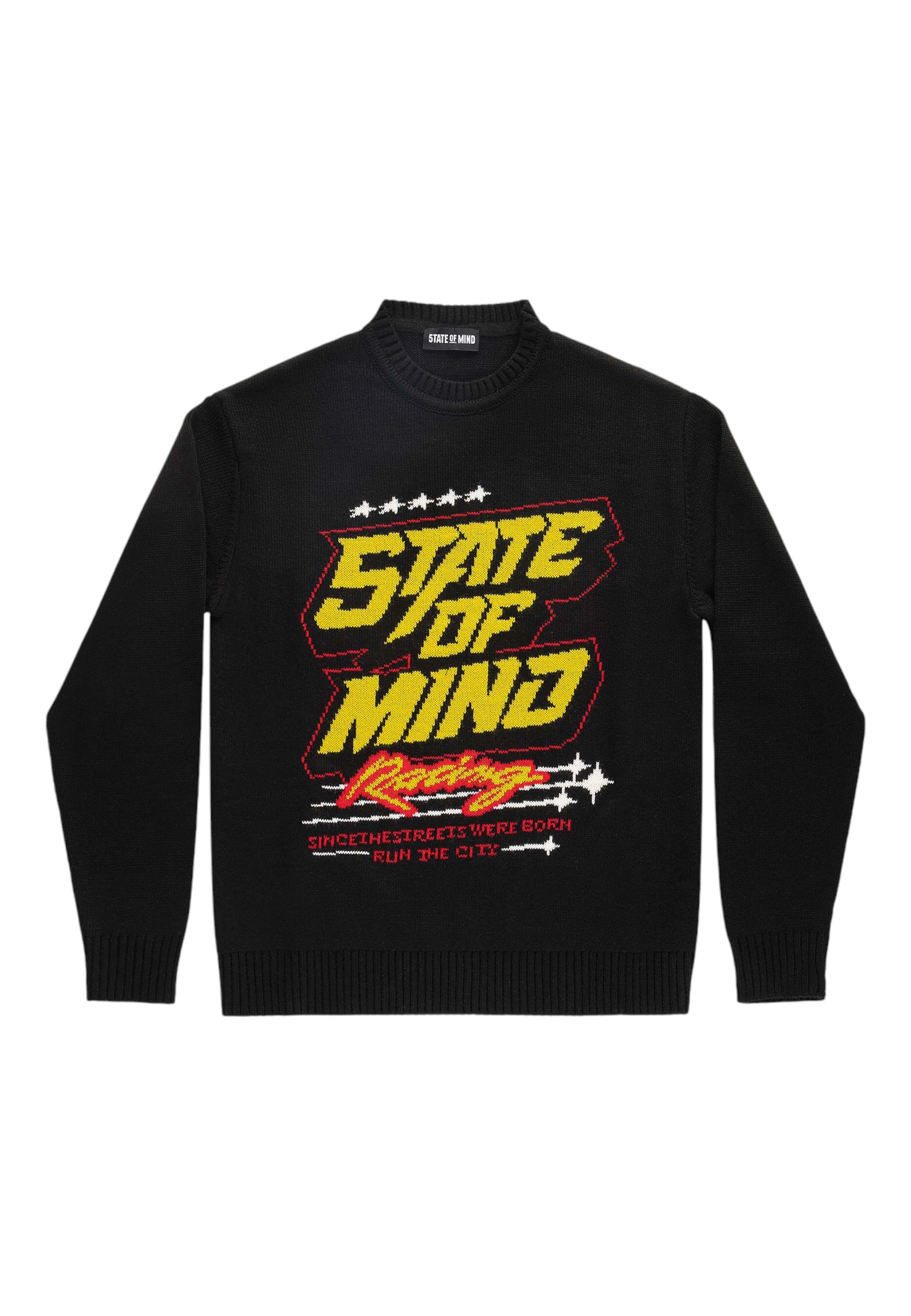 5tate Of Mind Men's Sweater  5om Racing In Black