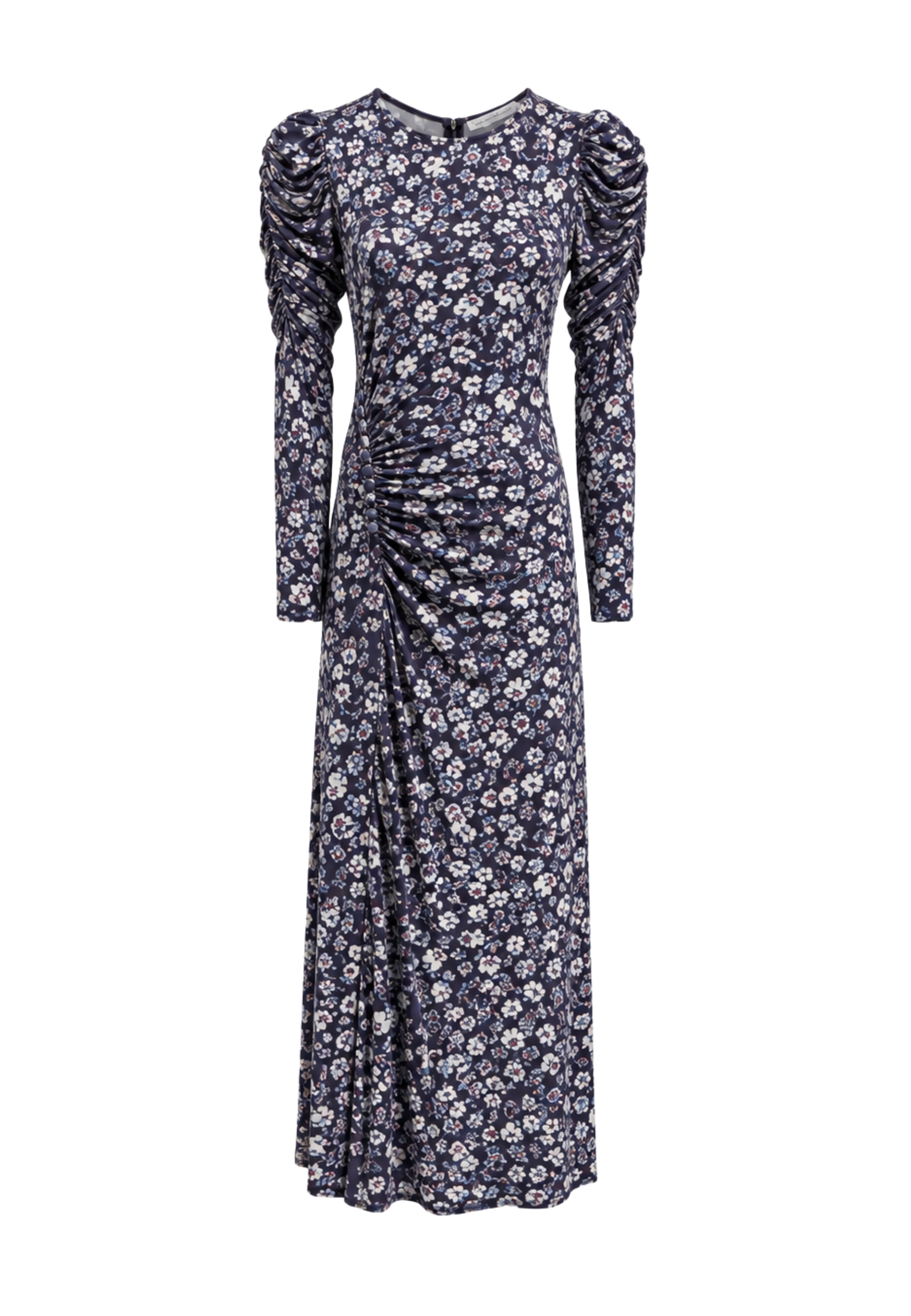 Kleid mit seitlichen Locken und Bottoncini Mar De Margaritas