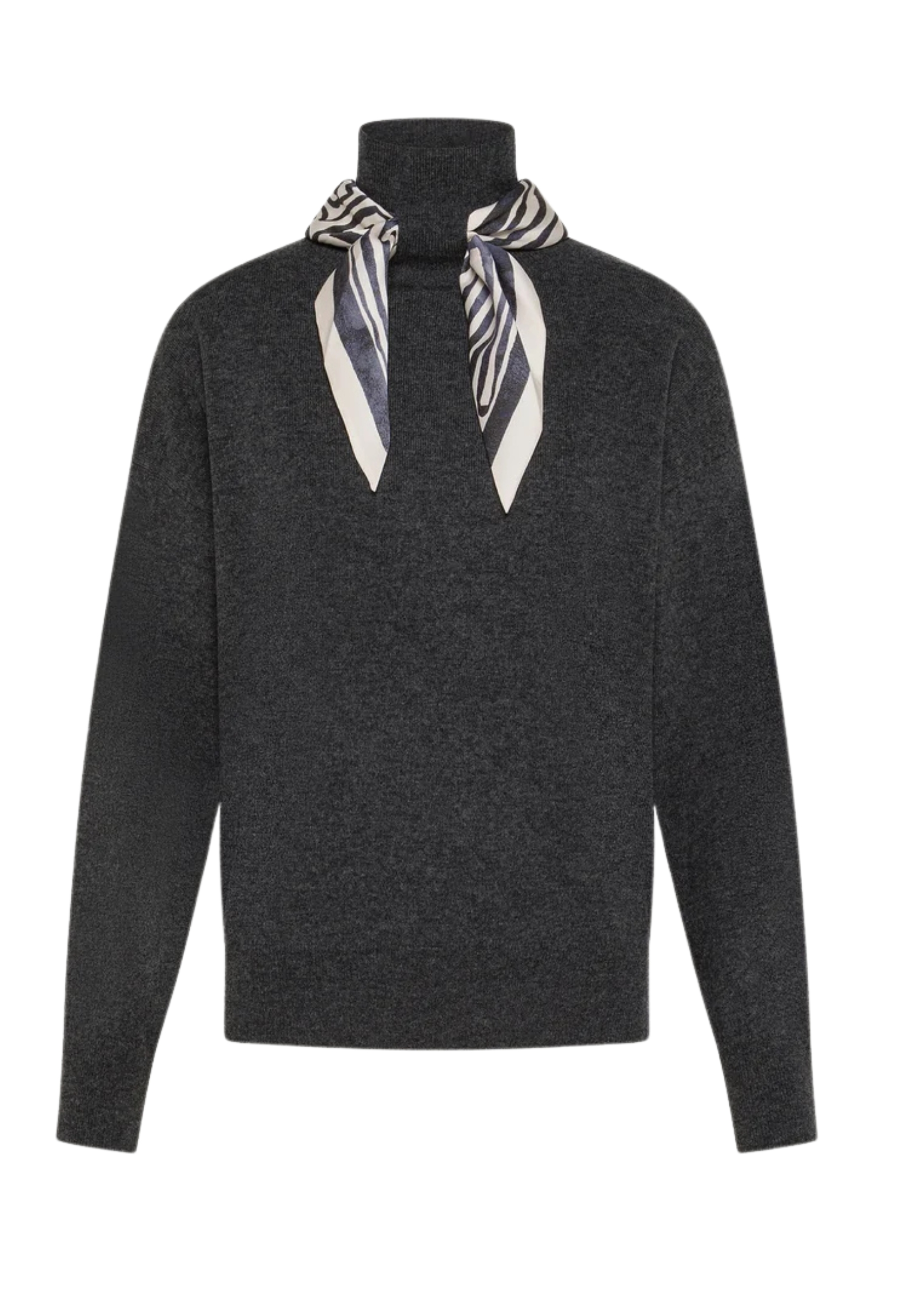 T-shirt in coltrui Seventy met sjaals