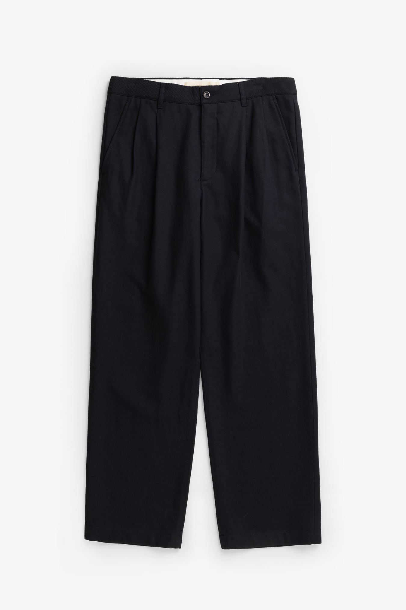 Hestur Relaxed Cotton Linnen Twill Pleated Broeken