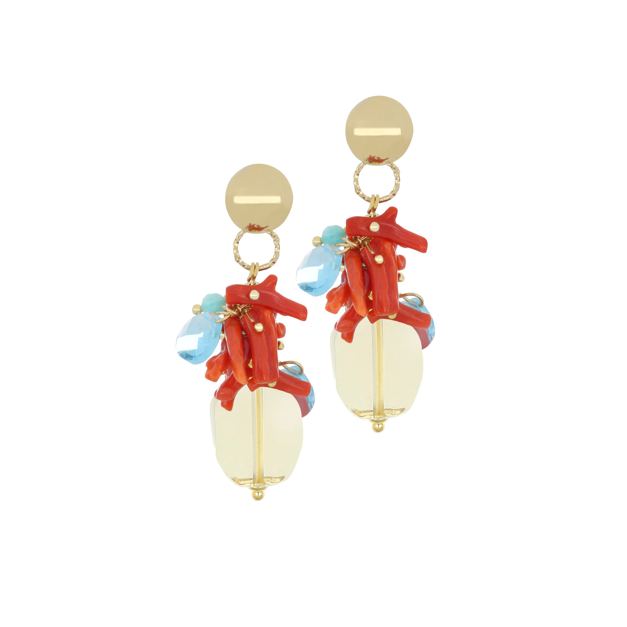 Earring pendant with Woman Nivy Jasmine OARP0461-G