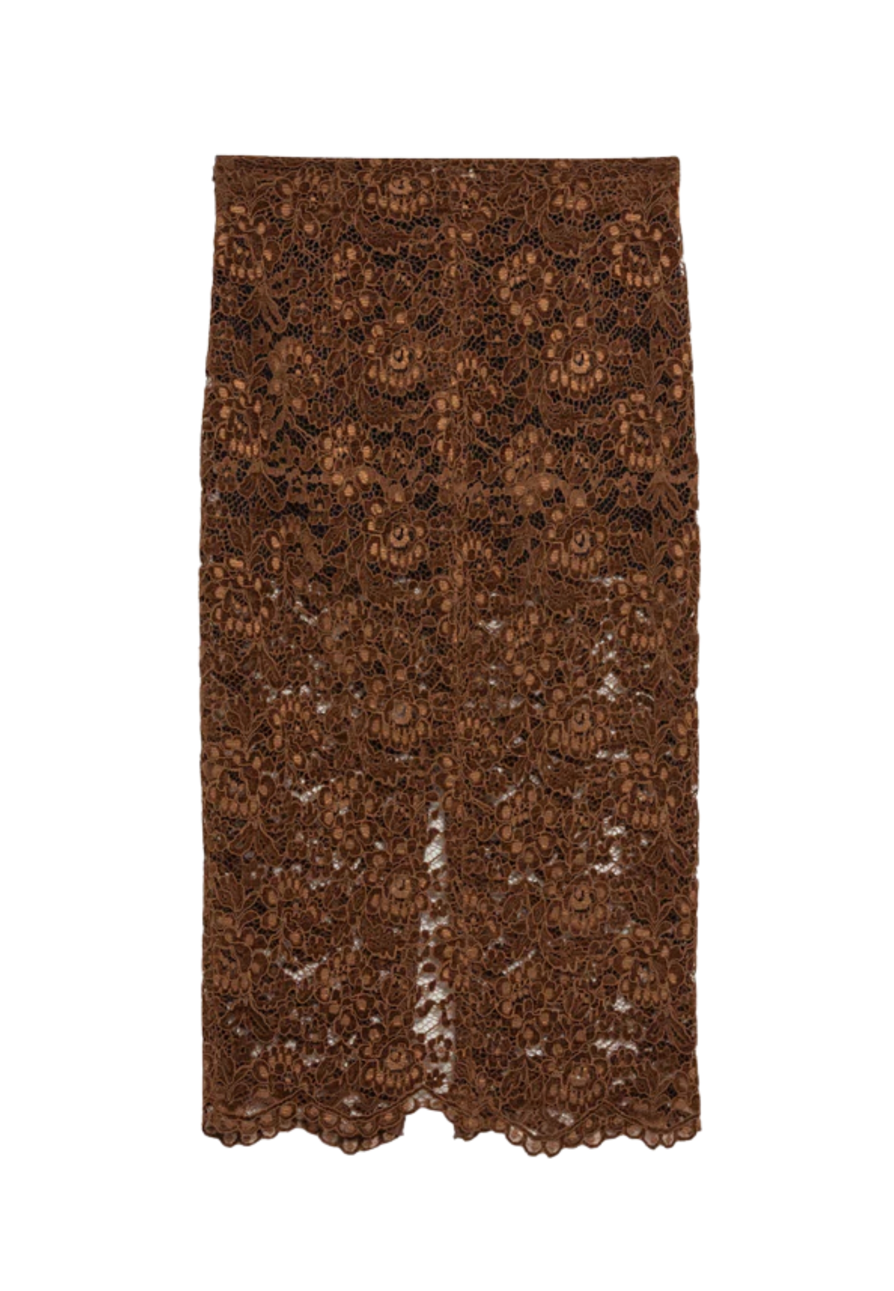 Apaperkid Women's Skirt  Lace And Velvet In Brown