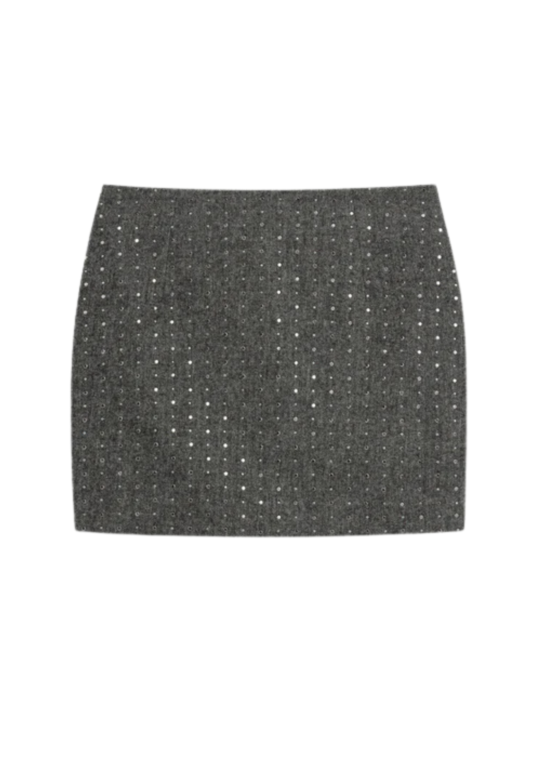 Apaperkid Miniskirt Woman  Studs In Gray