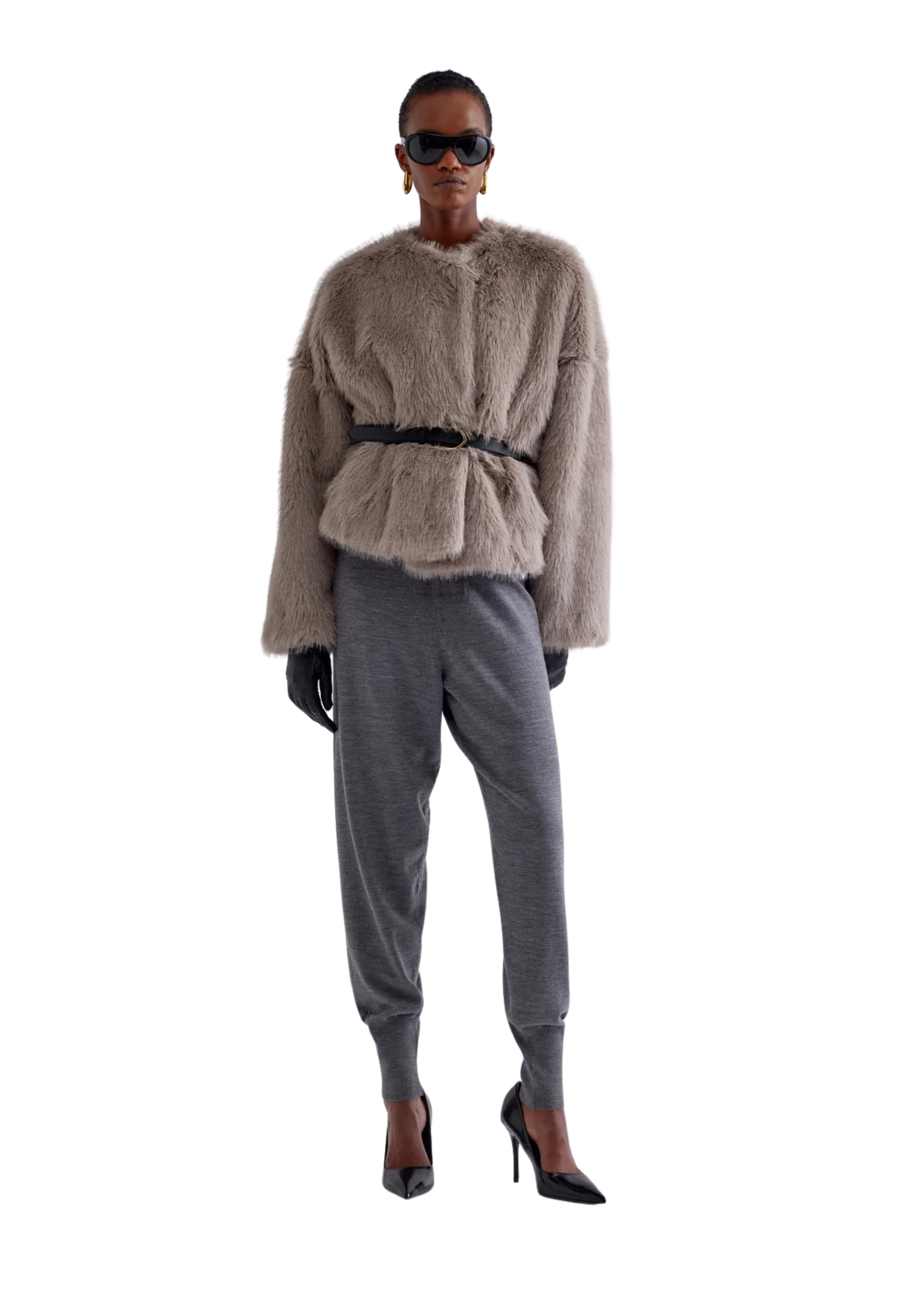 Erika Cavallini Ecopelliccia Velia Donna  Short In Gray