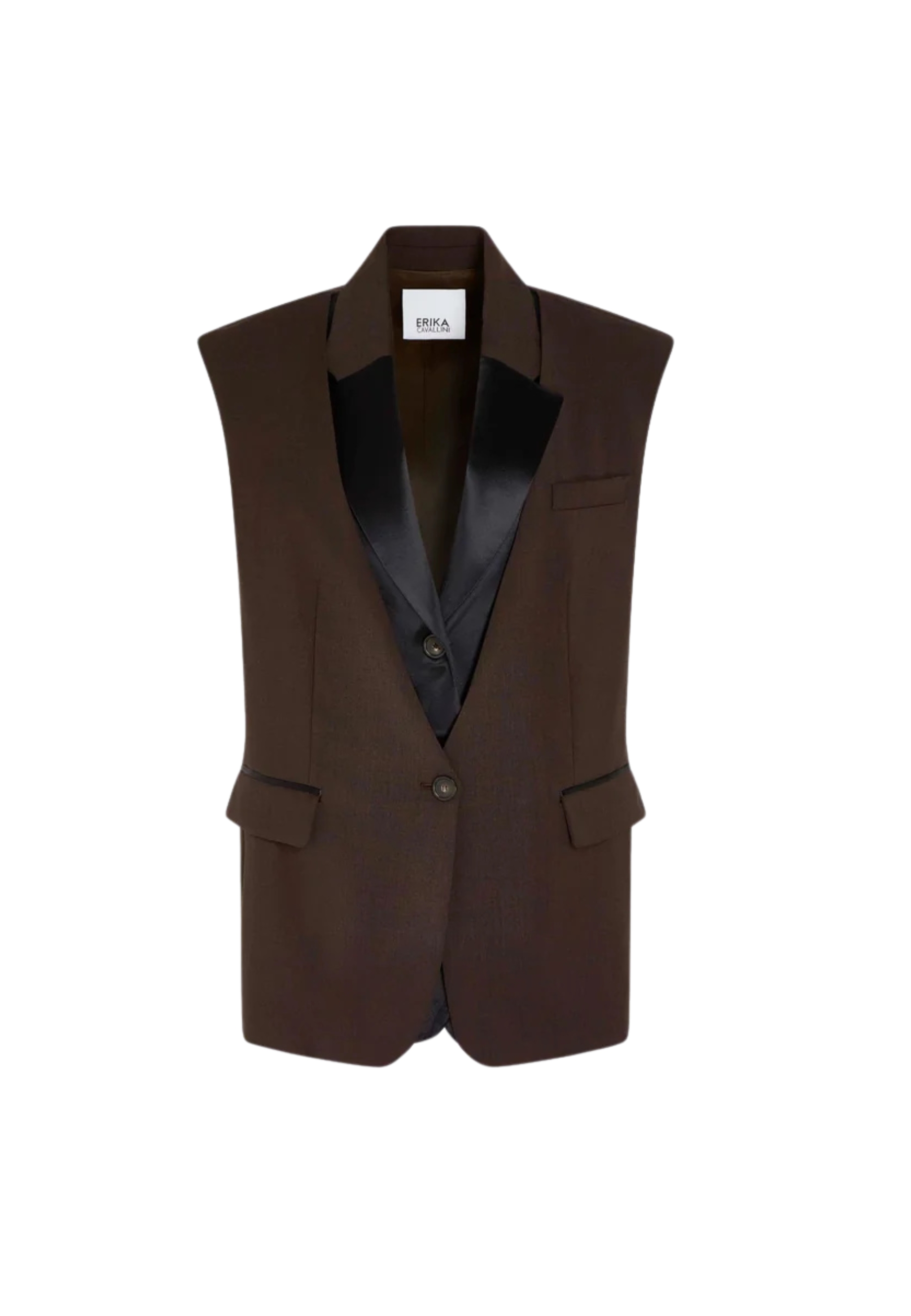 Glory vest Erika Cavallini hals Een rever