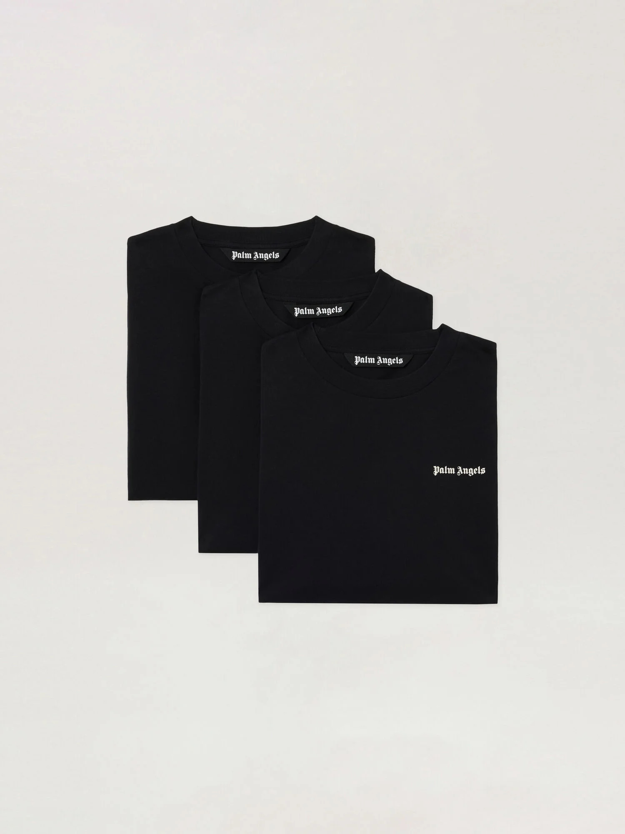 Palm Angels 3 Pack T-Shirt Mann Palm Angels klassisches schwarzes Logo, black