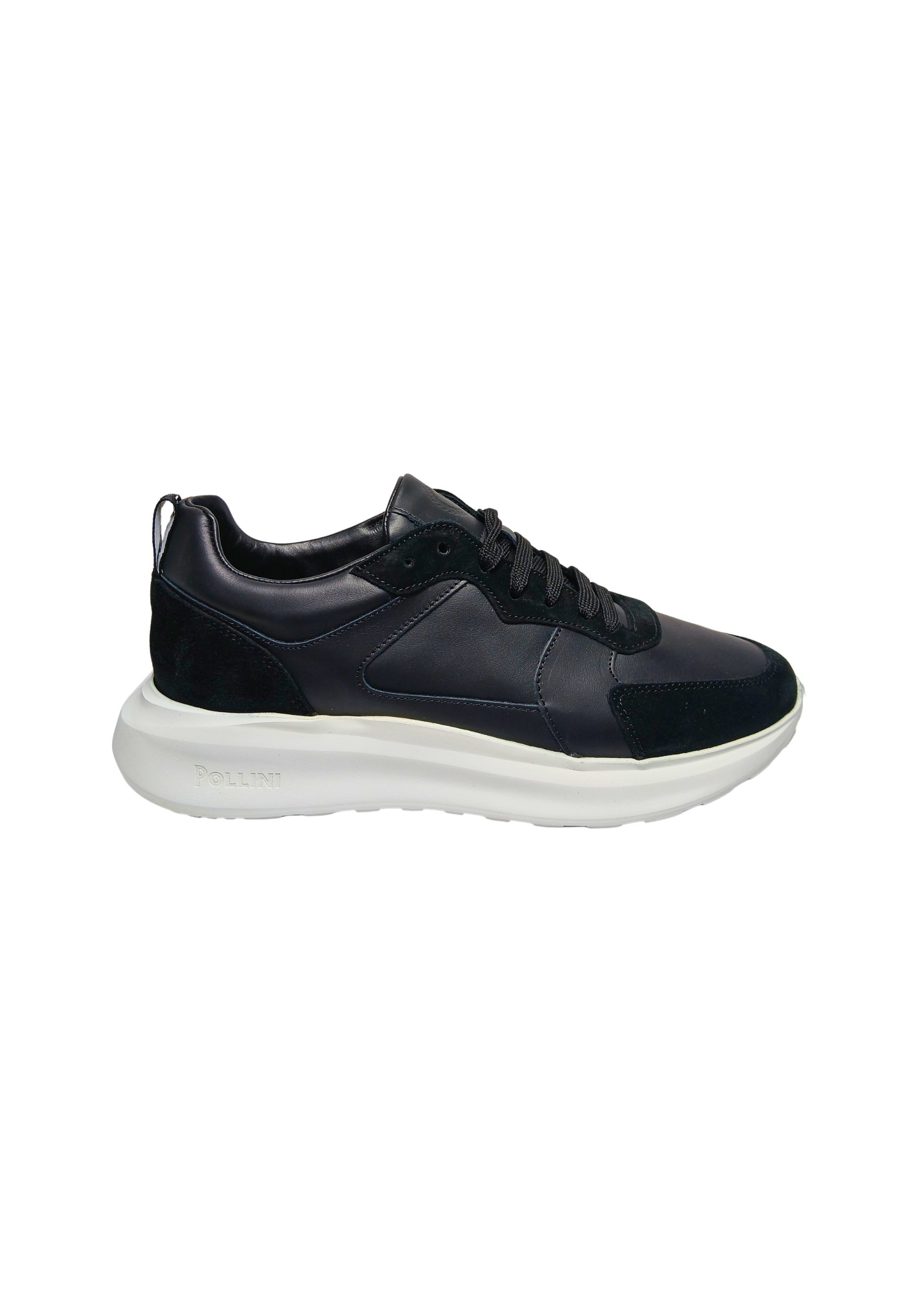 pb15024G9fnve00A Pollini Herren Leder Schwarz