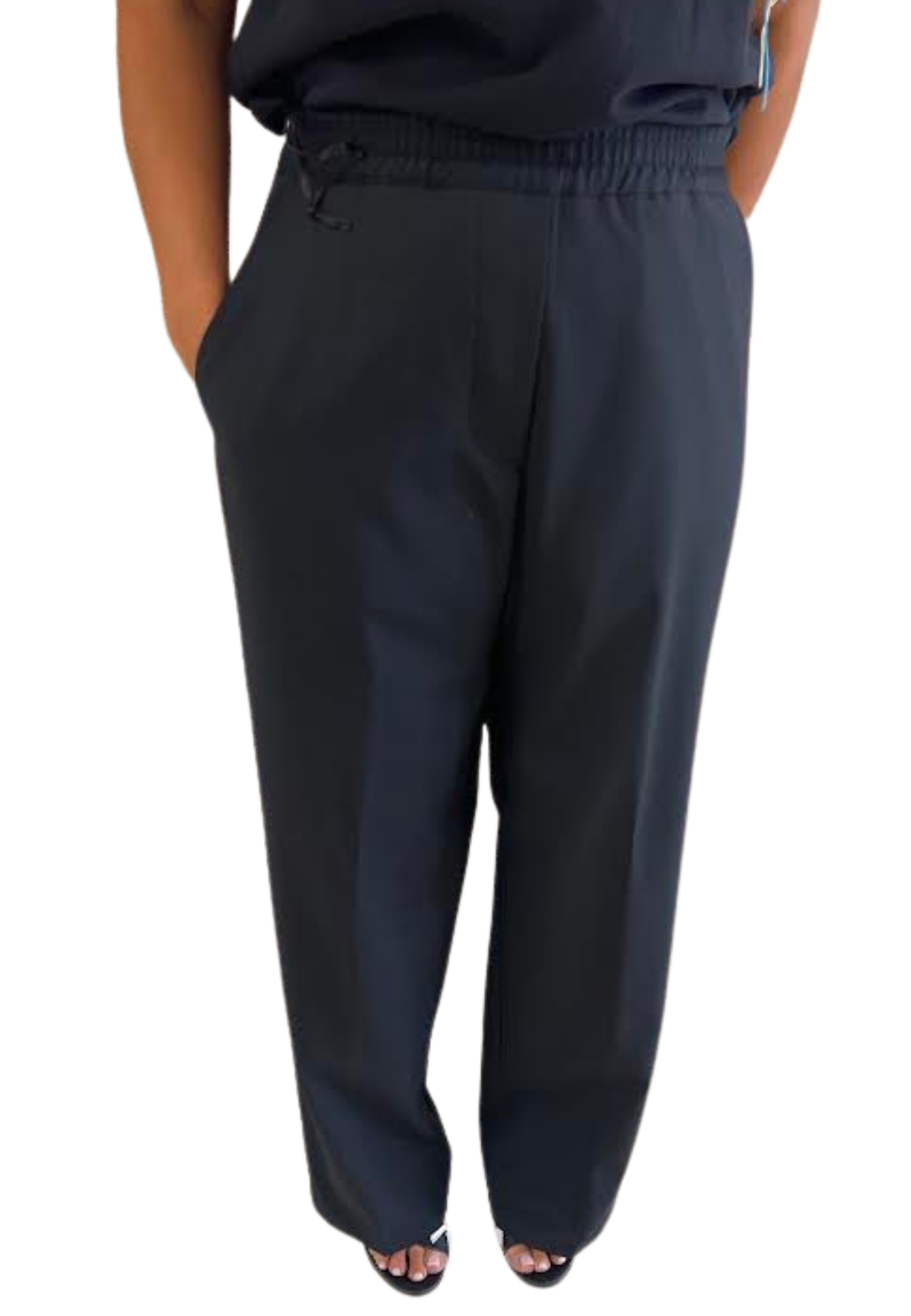 Marsēm Women's Trousers Marsem Elastic Waist In Blue