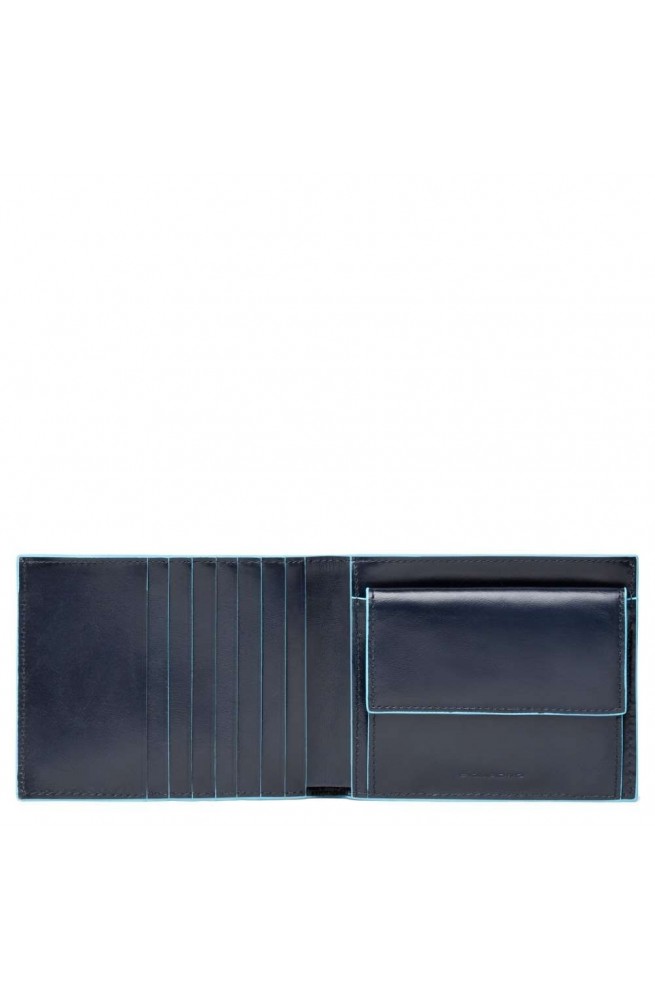 PIQUADRO Portefeuille  carre bleu Homme. PU1239B2-GR2