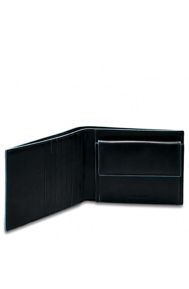 Portefeuille Piquadro carre bleu Homme. PU1239B2R-N