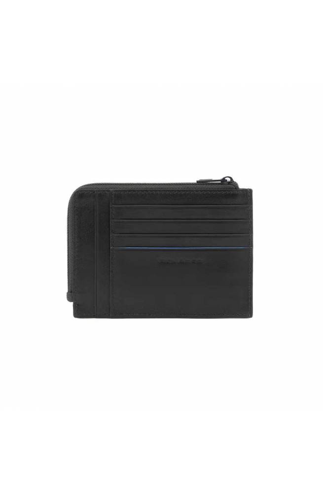Masse monetaire Piquadro B2 Revamp hommes cuir noir - PU1243B2VR-N
