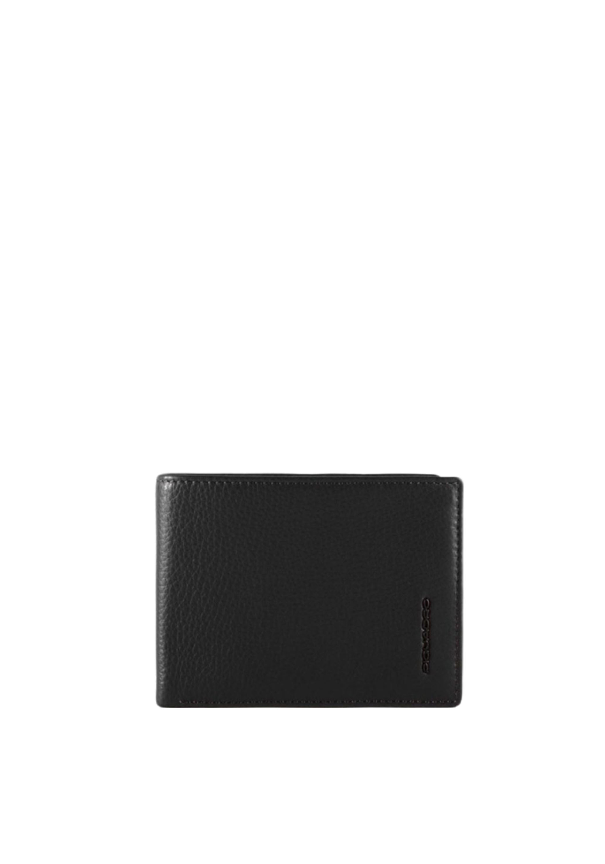 Piquadro Wallet Man  Pu1392mosr-n Black In Black