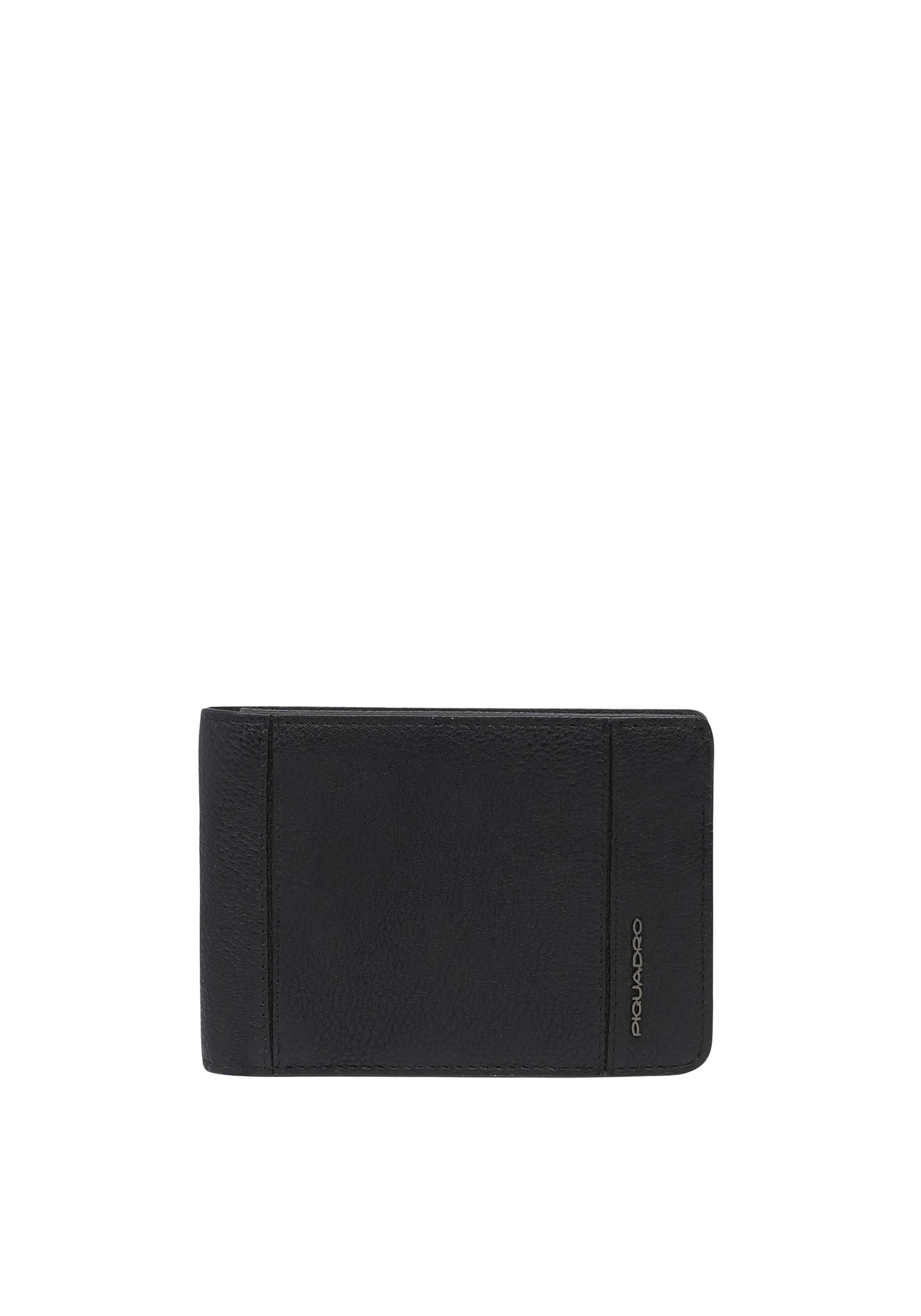 Piquadro Wallet Man  Pu1392s134r-n Black In Burgundy