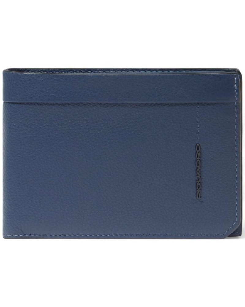 Piquadro Portefeuille W137r Cuir Bleu Homme - PU1392W137R-BLU
