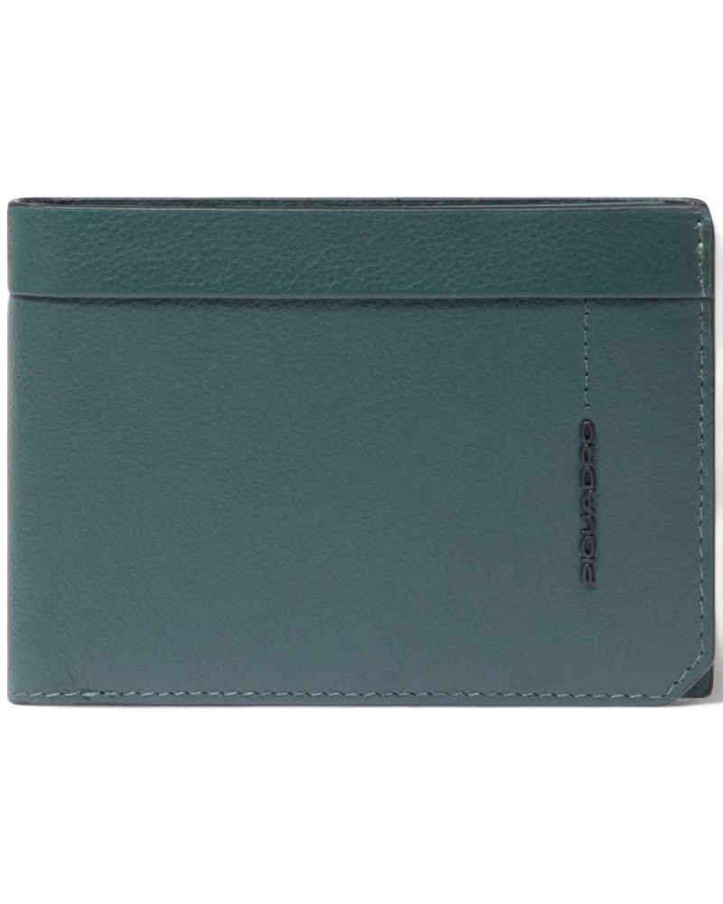 Piquadro Portefeuille W137r Cuir Vert Homme - PU1392W137R-VE