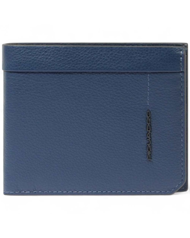 Piquadro Portefeuille Kiri Man Cuir bleu - PU4518W137R-BLU