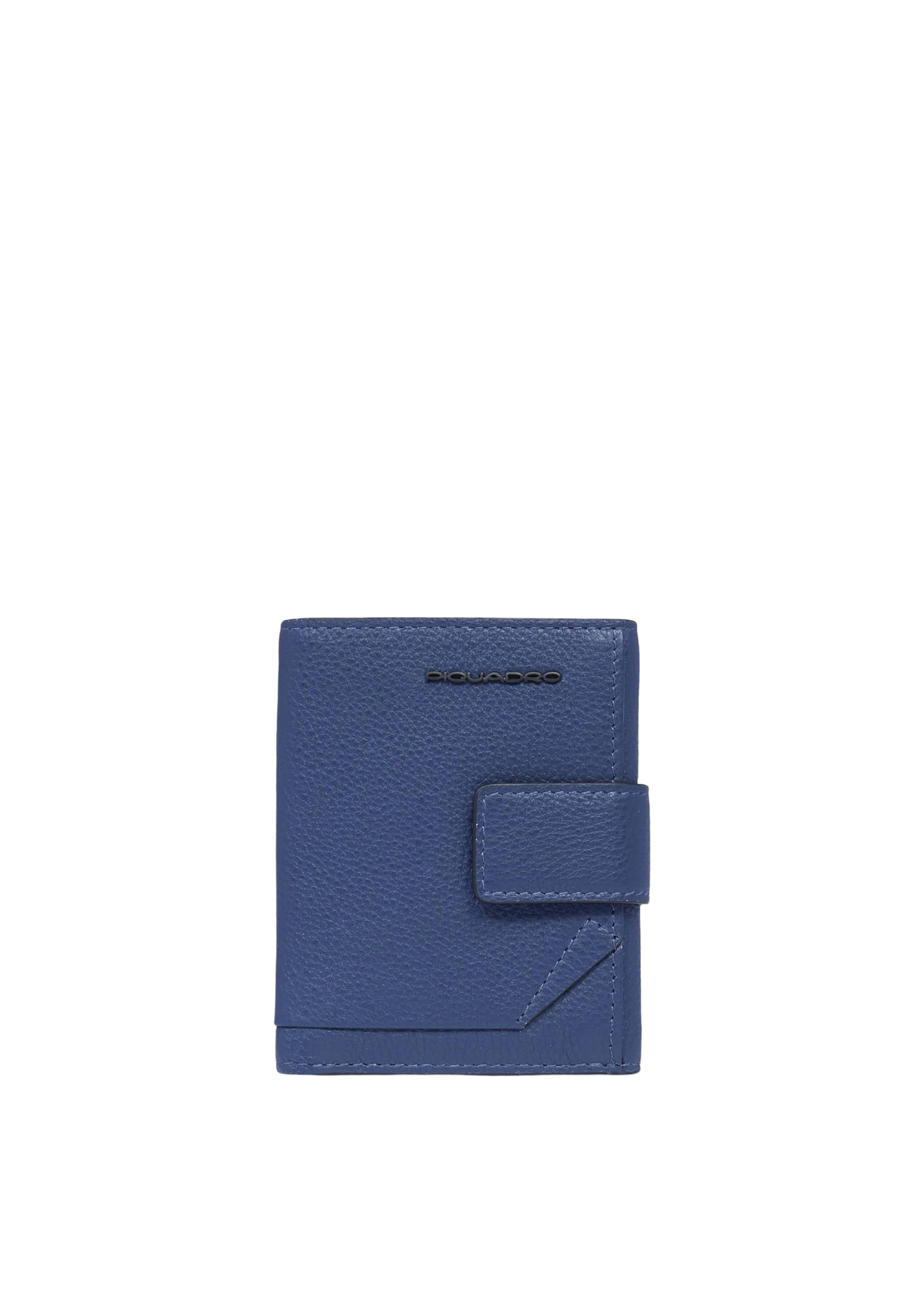 Piquadro Pocket Wallet With Coin Holder Man  Pu5957s135r-blu Blue In Blue