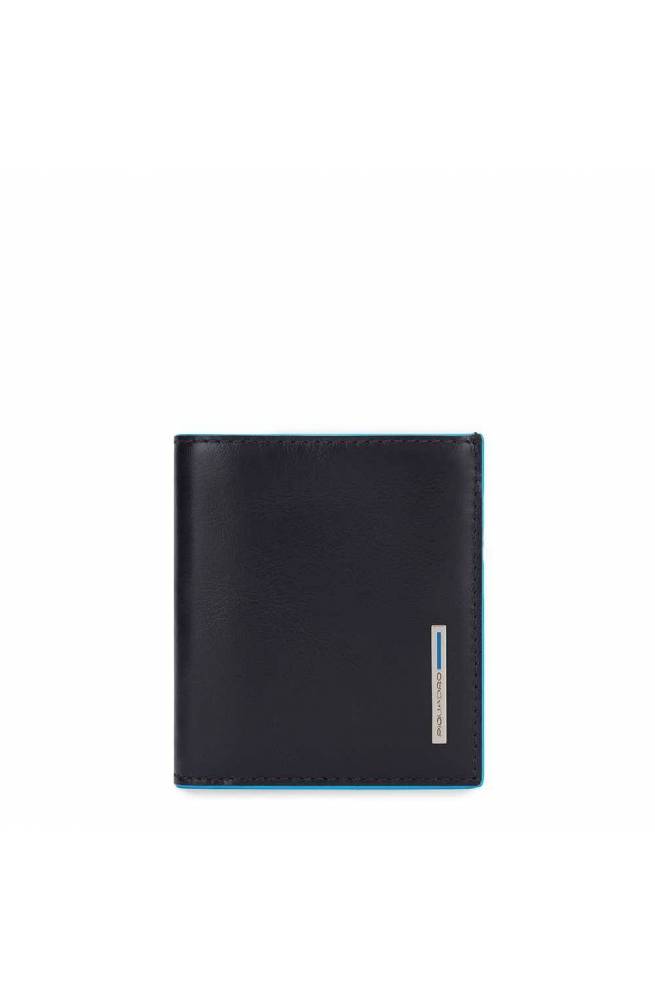Portefeuille Piquadro bleu carre homme cuir noir PU5963B2R-N
