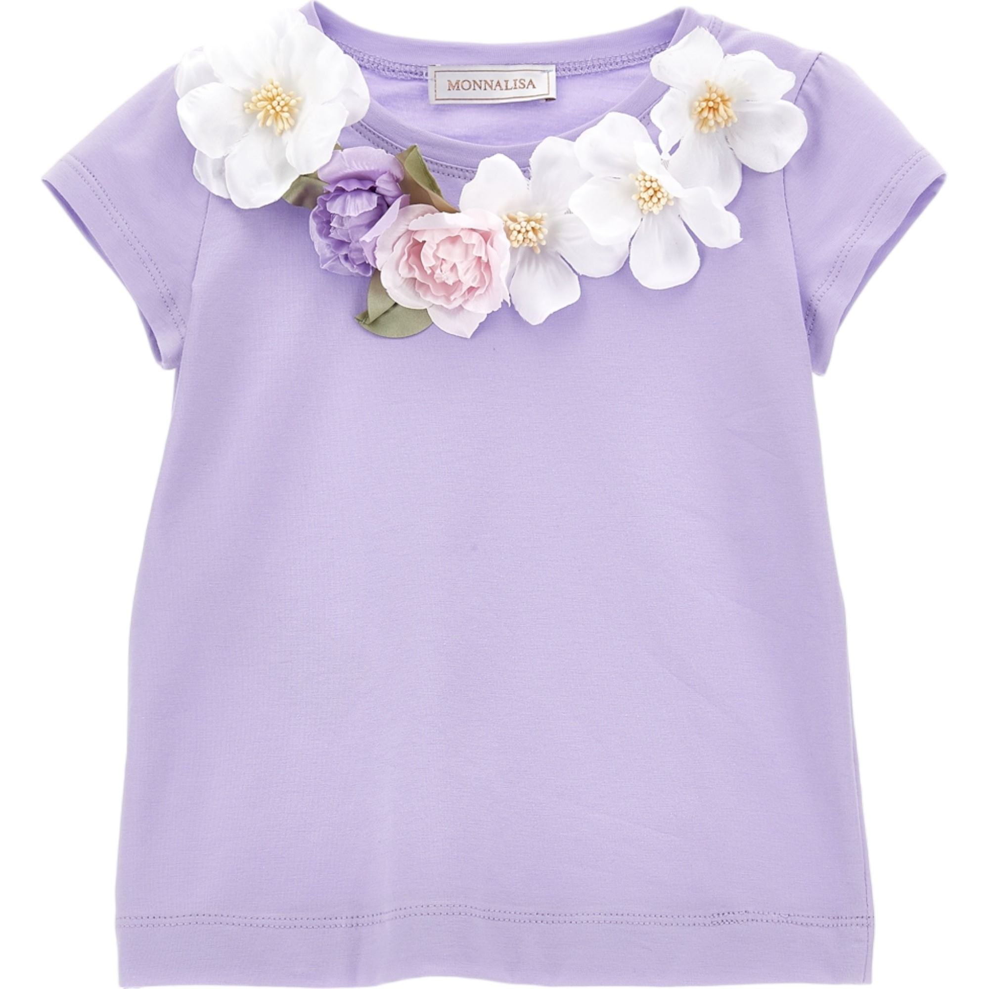Monnalisa - T-shirt Glicine 0065 Fiori 11C630 3201