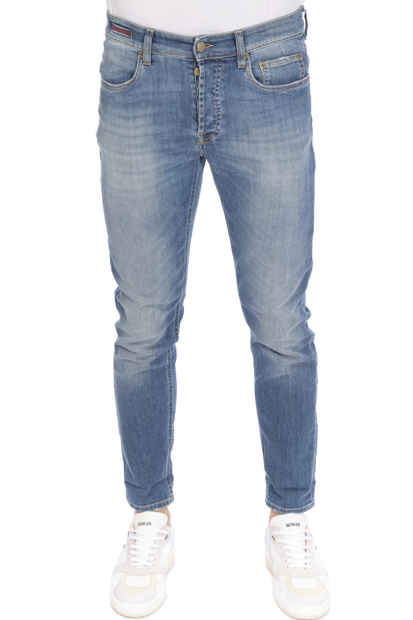 Siviglia - 5 Skinny pockets Clear wash with fading BARCHI D0060 QB