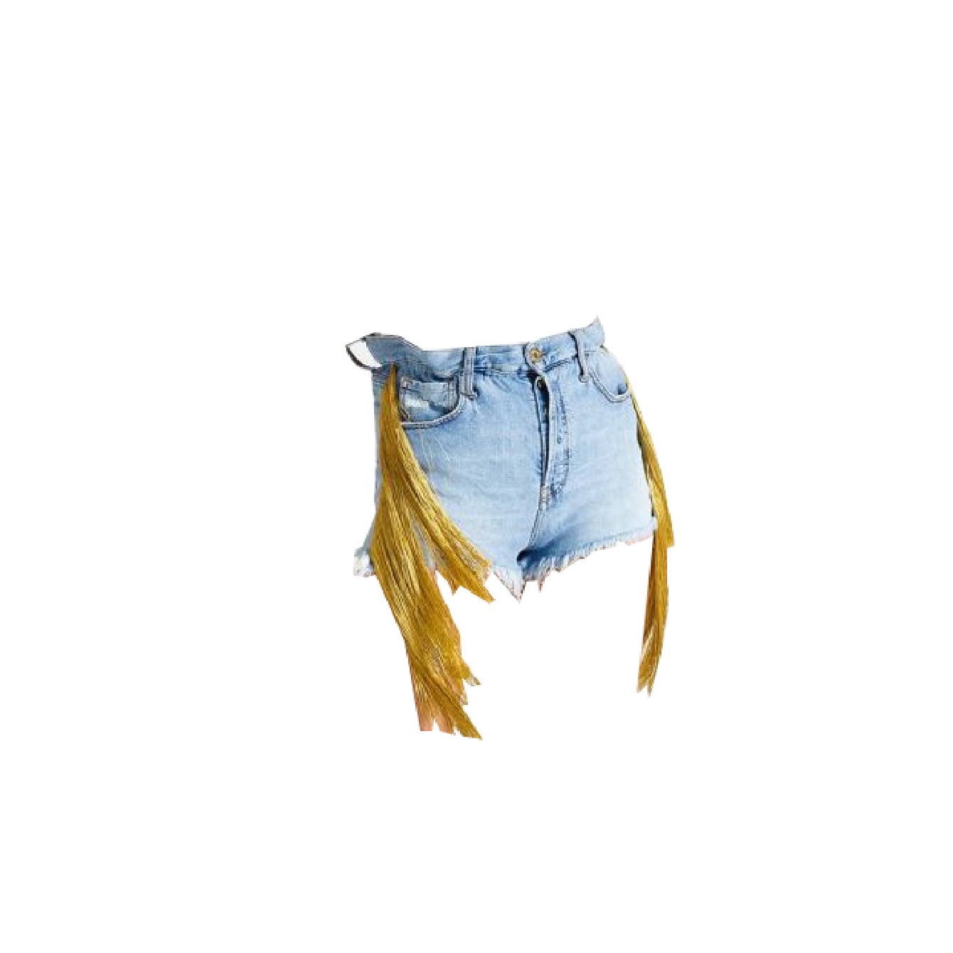 Cycle - Route Fringed Short 81 Sky Blue Pc31201