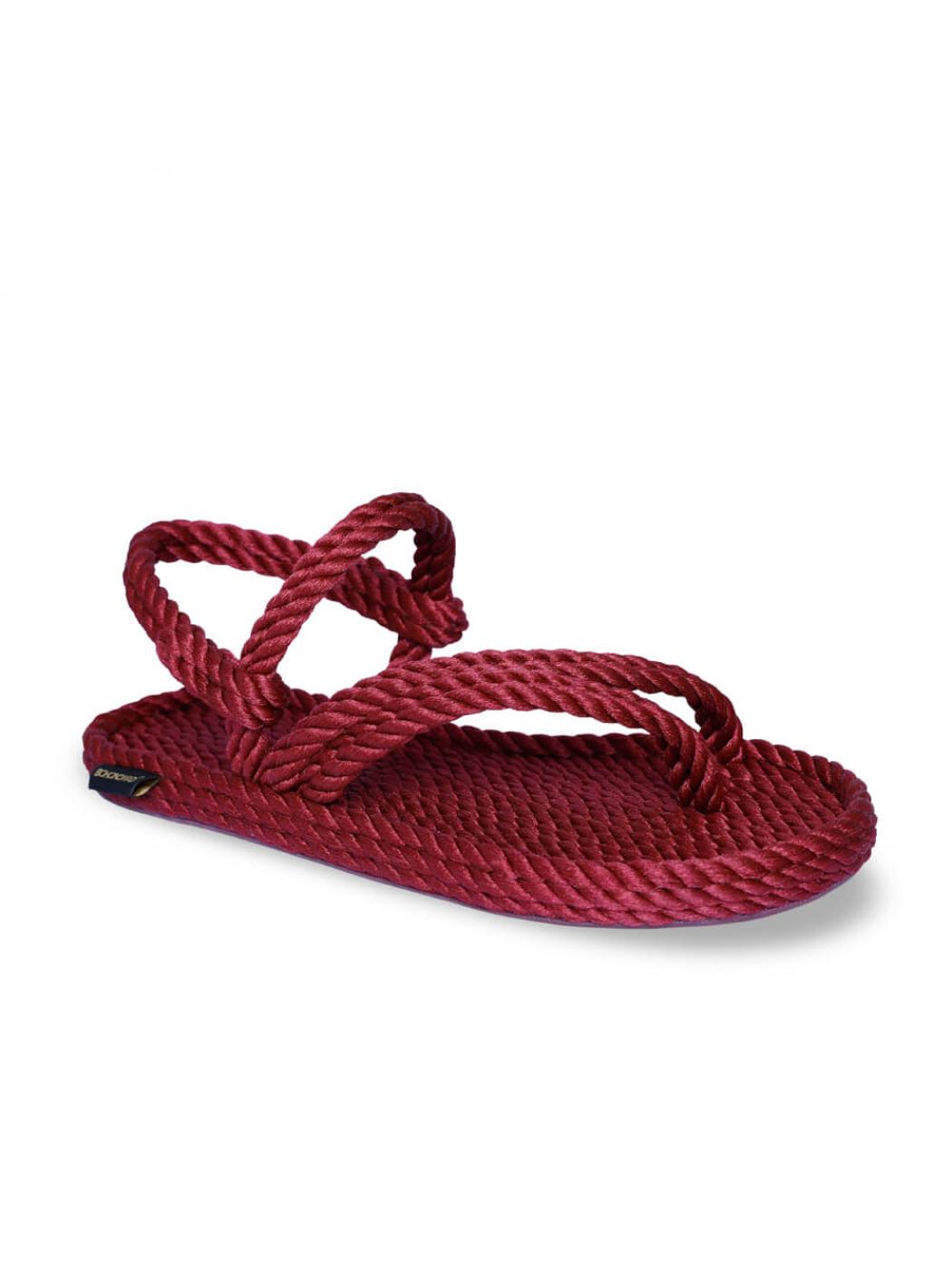 Bohonomad Sandals Red In Burgundy