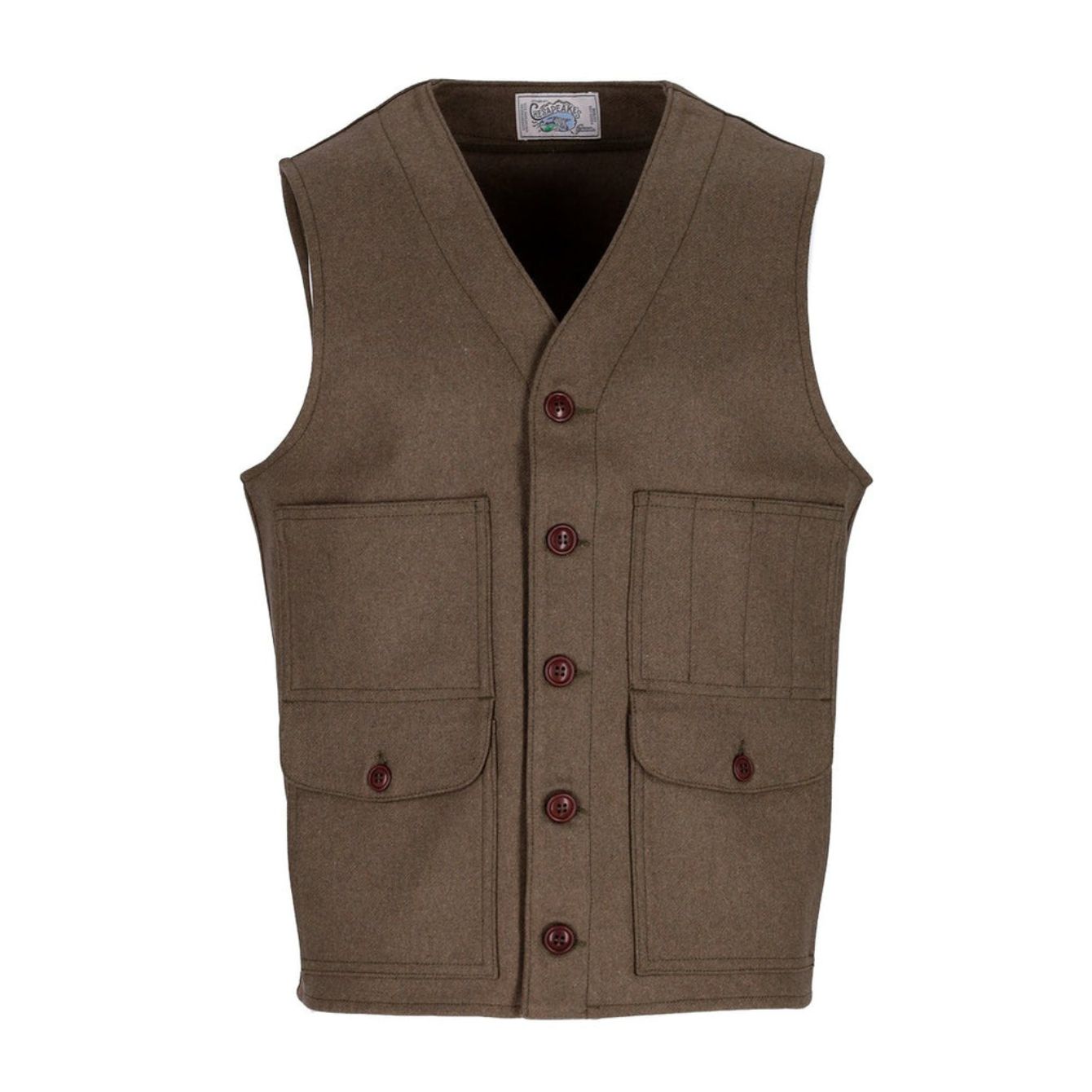 Chesapeake's - Outdoor Wool Vest Greencheck OREGON