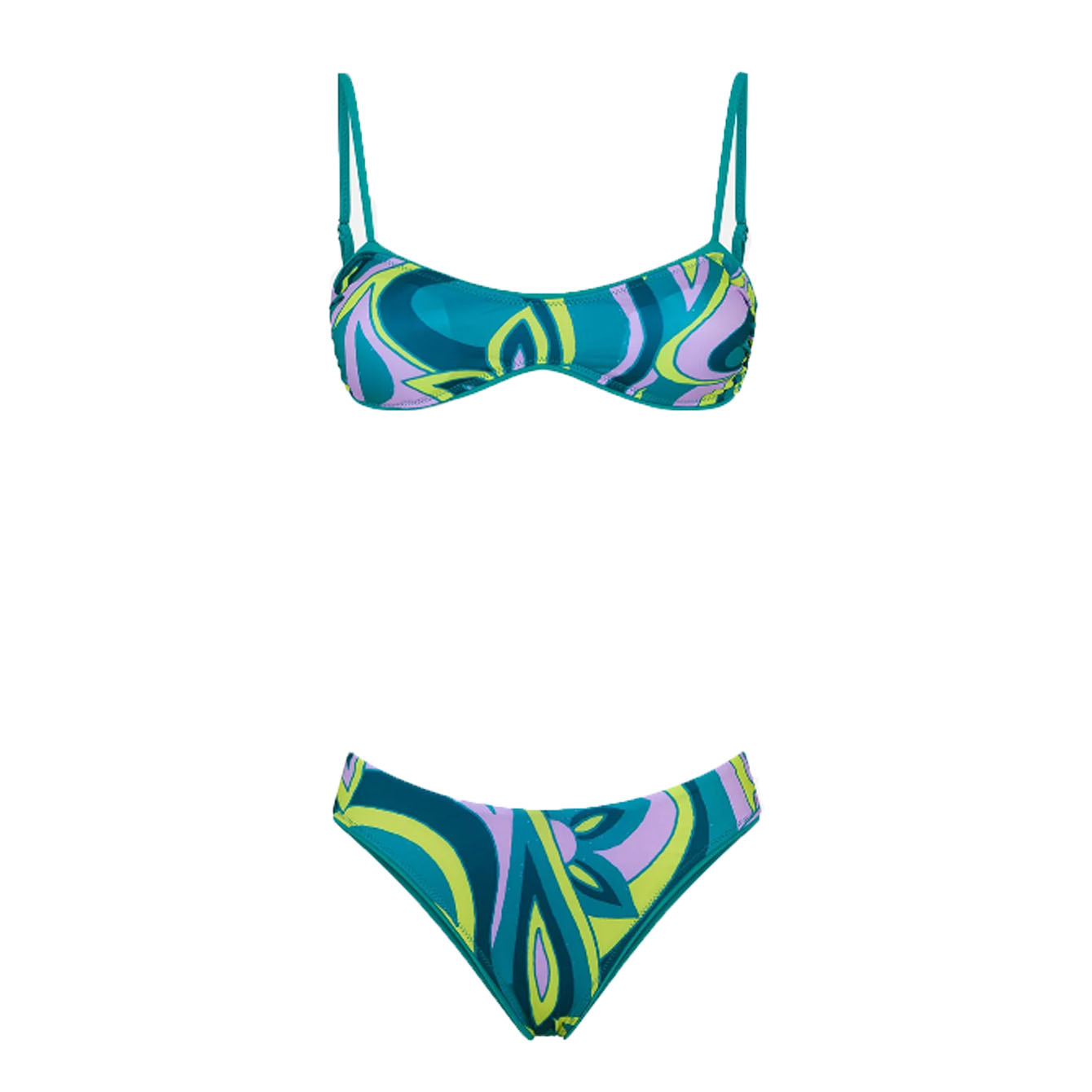 Me Fui - Bikini Fascia Fantasia Verde MF23-0131X1