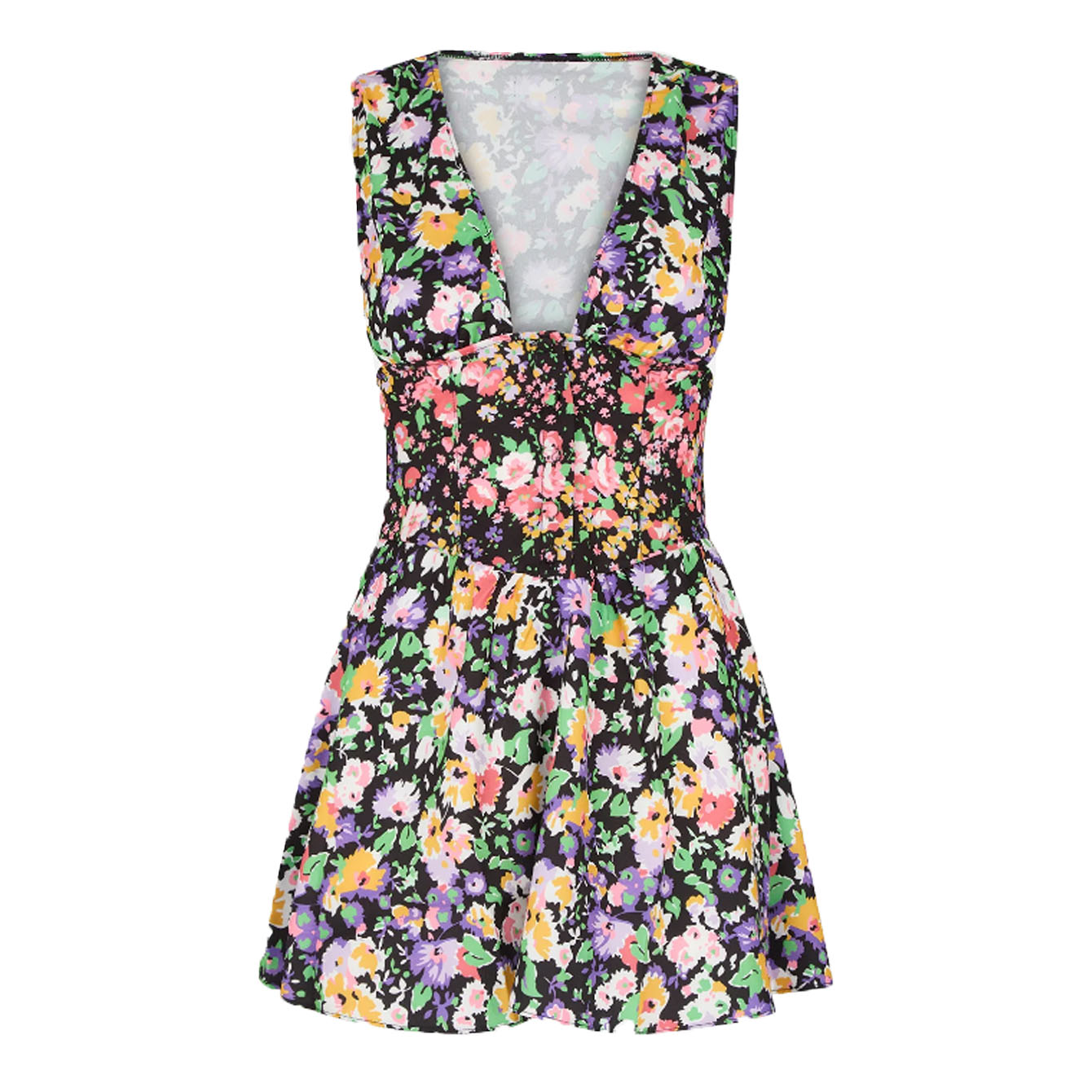 Me Fui - Short dress Fantasia Flowers MF23-0206X1