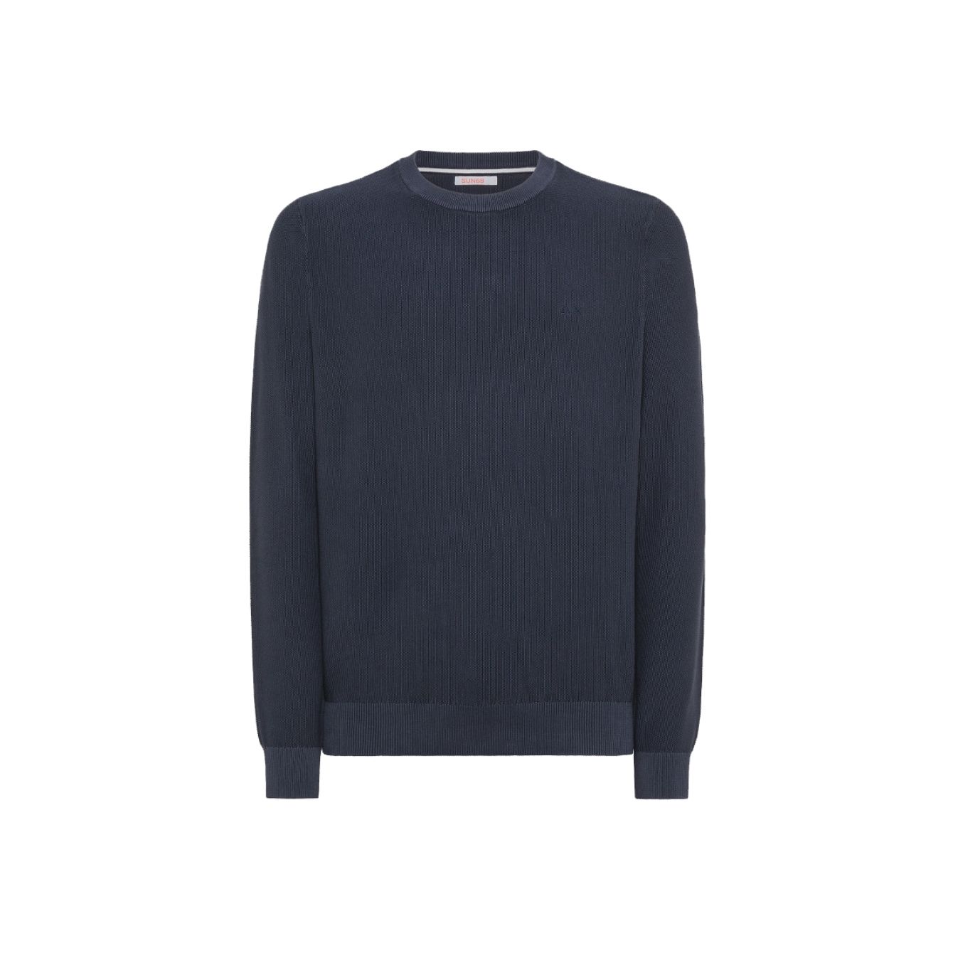 Sun 68 Sun68 - Vintage Navy Blue Sweater K34118 In Multi