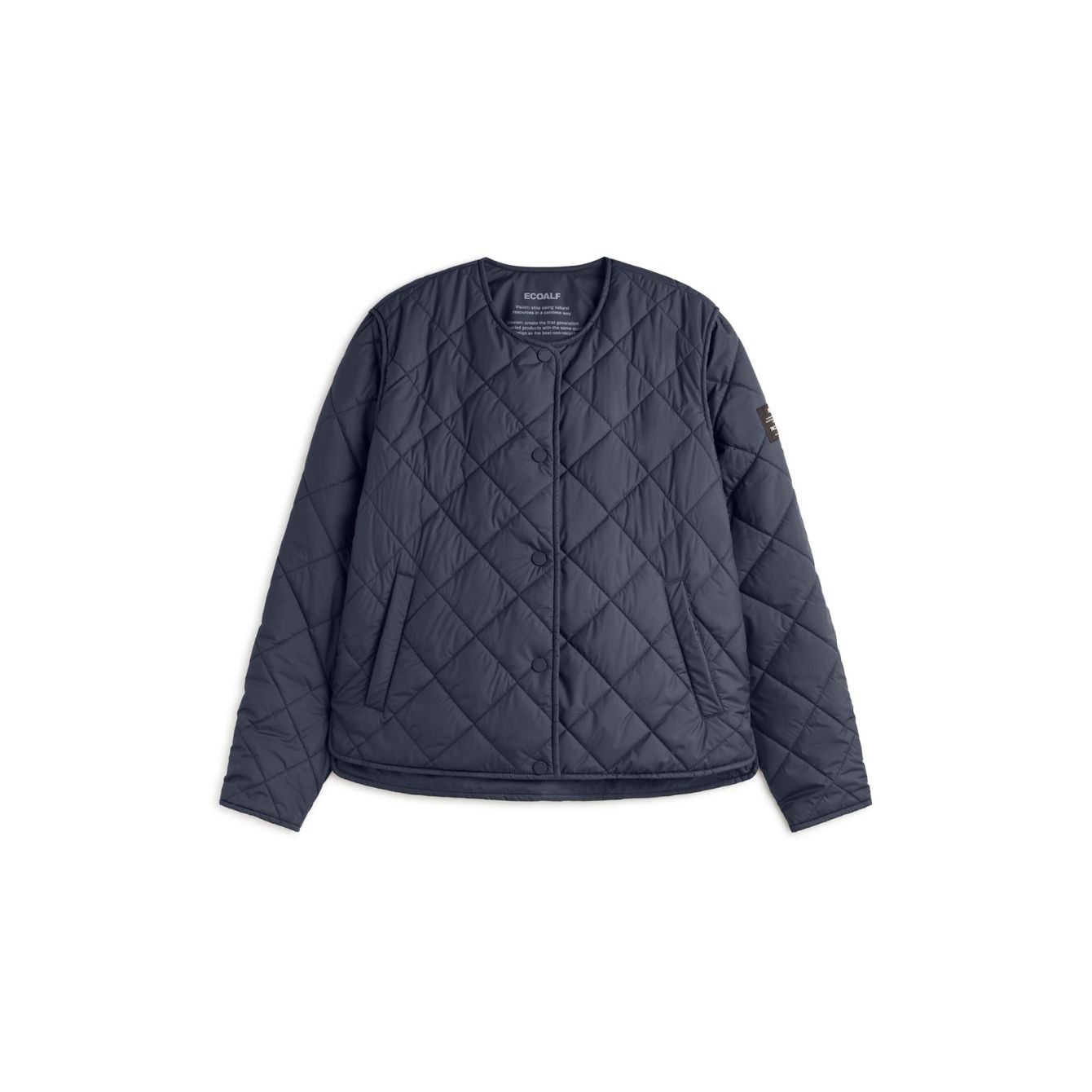 Ecoalf Navy Blue Musalf Quilted Jacket
