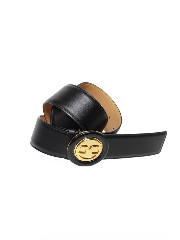 Elisabetta Franchi - 110 Black Belt Ct08s13e2 In Black