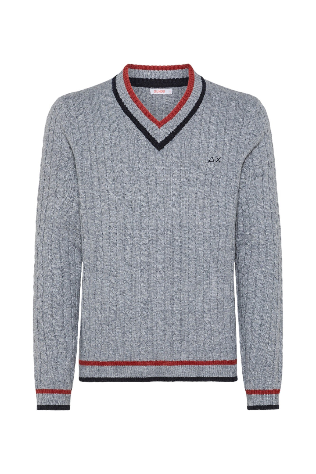 Sun 68 Sun68 - 06 Pullover Light Grey K43142 In Blue