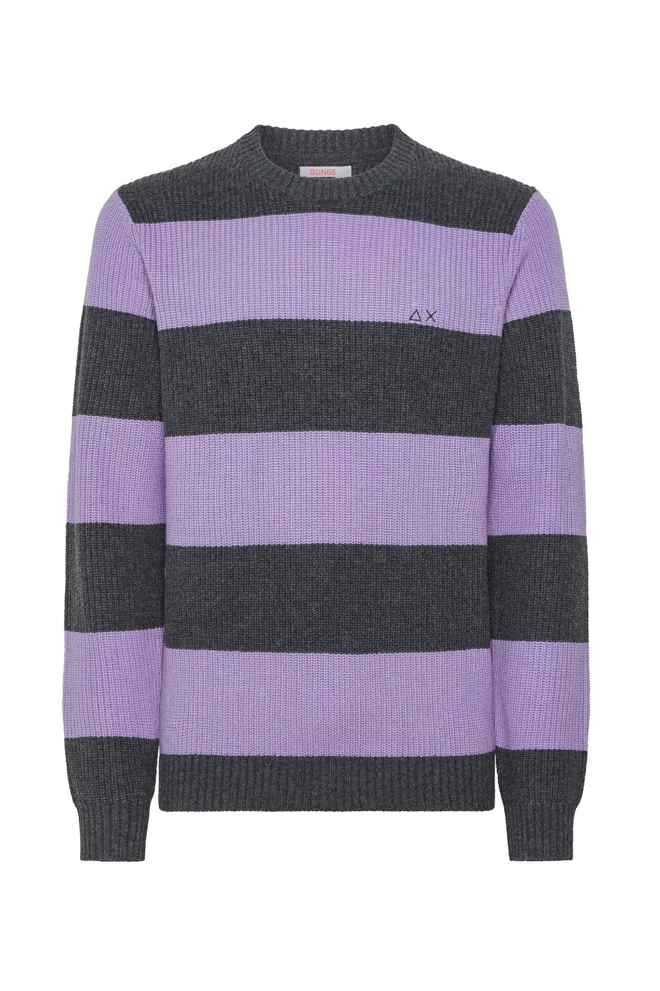 Sun 68 Sun68 - 47 Pullover Dark Grey K43156 In Gray