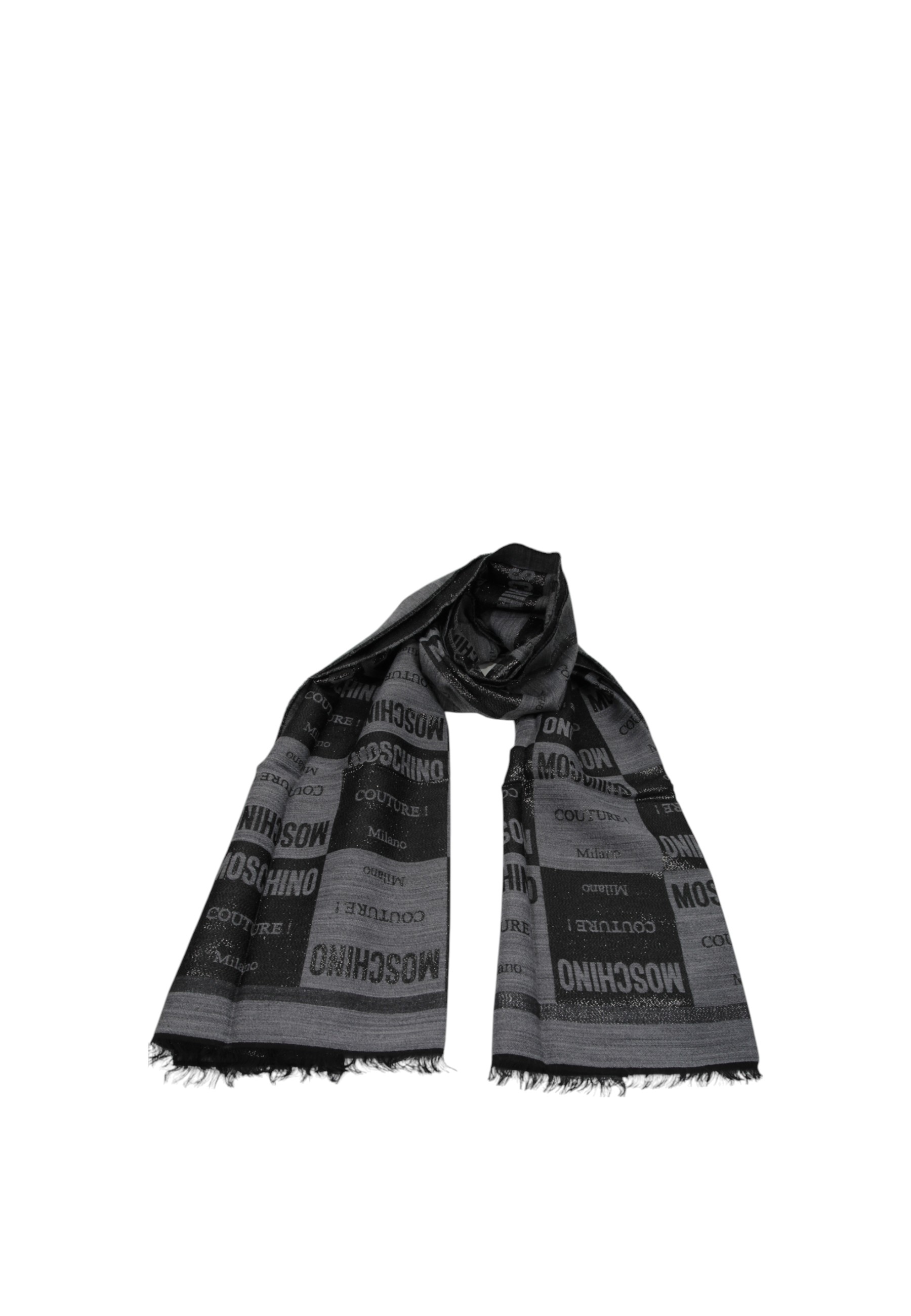 Moschino - 15 Stola Grigio 30703m3016 In Black