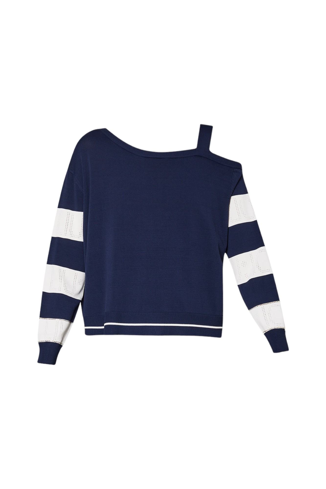 Liujo Liu.jo - D5174 Blue/ivory Jersey Ta4112ms36l In Blue